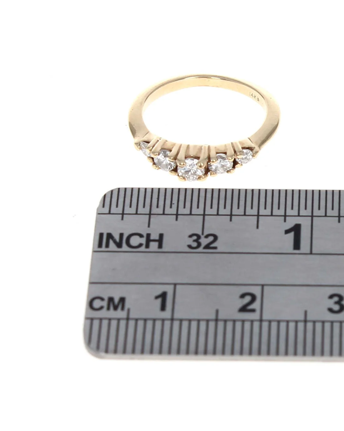 0.40ctw Diamond Band/ Ring in 14K Yellow Gold SZ 4 - Image 3
