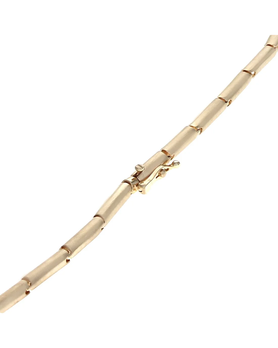0.50ct Diamond Solitaire Station Rectangular Link Necklace - Image 2