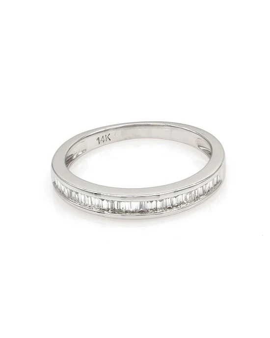 0.50ctw Baguette Diamond Band/ Ring in 14K White Gold - Image 2