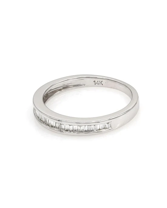 0.50ctw Baguette Diamond Band/ Ring in 14K White Gold - Image 3