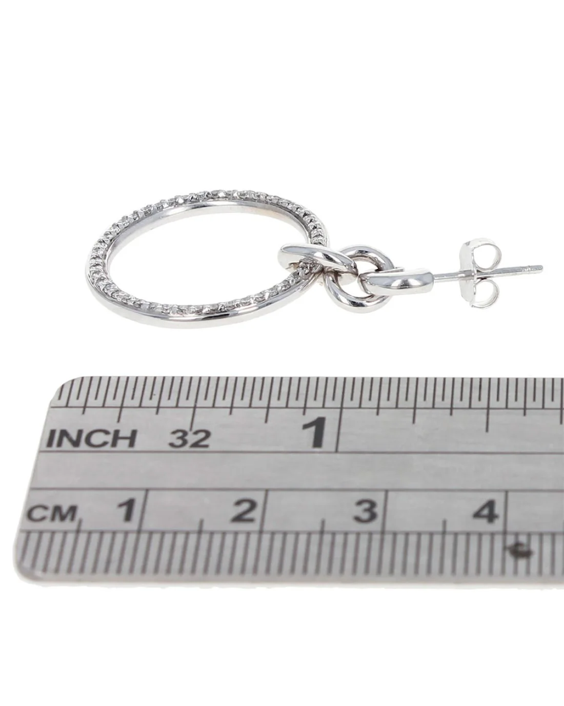 0.96ctw Diamond Drop Earrings in 18K White Gold - Image 3