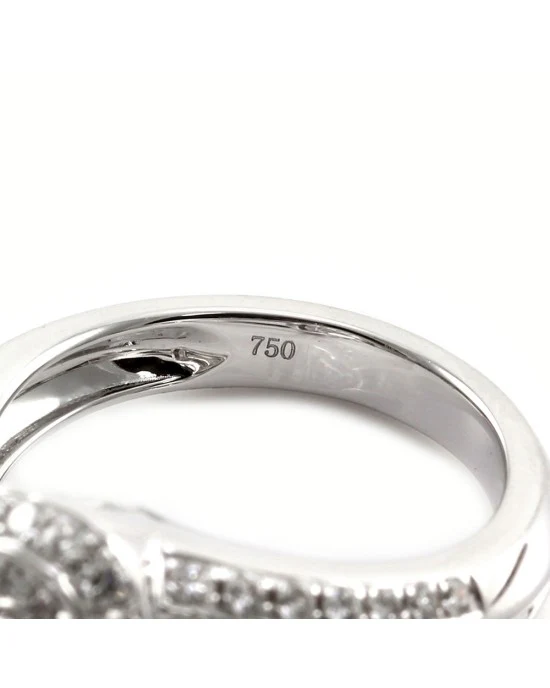 1.07ct VS2, E GIA Certified Trilliant Diamond Engagement Ring in 18K White Gold - Image 5