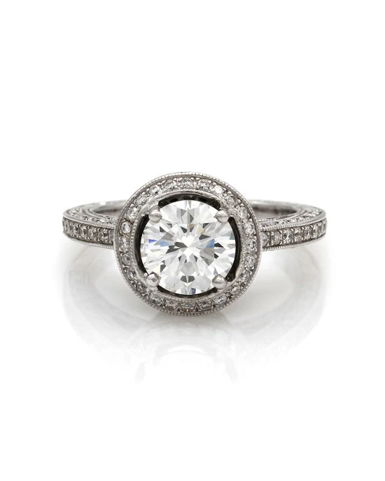 1.50ct SI3, I Round Brilliant Cut Diamond Engagement Ring in 18K White Gold - Image 2