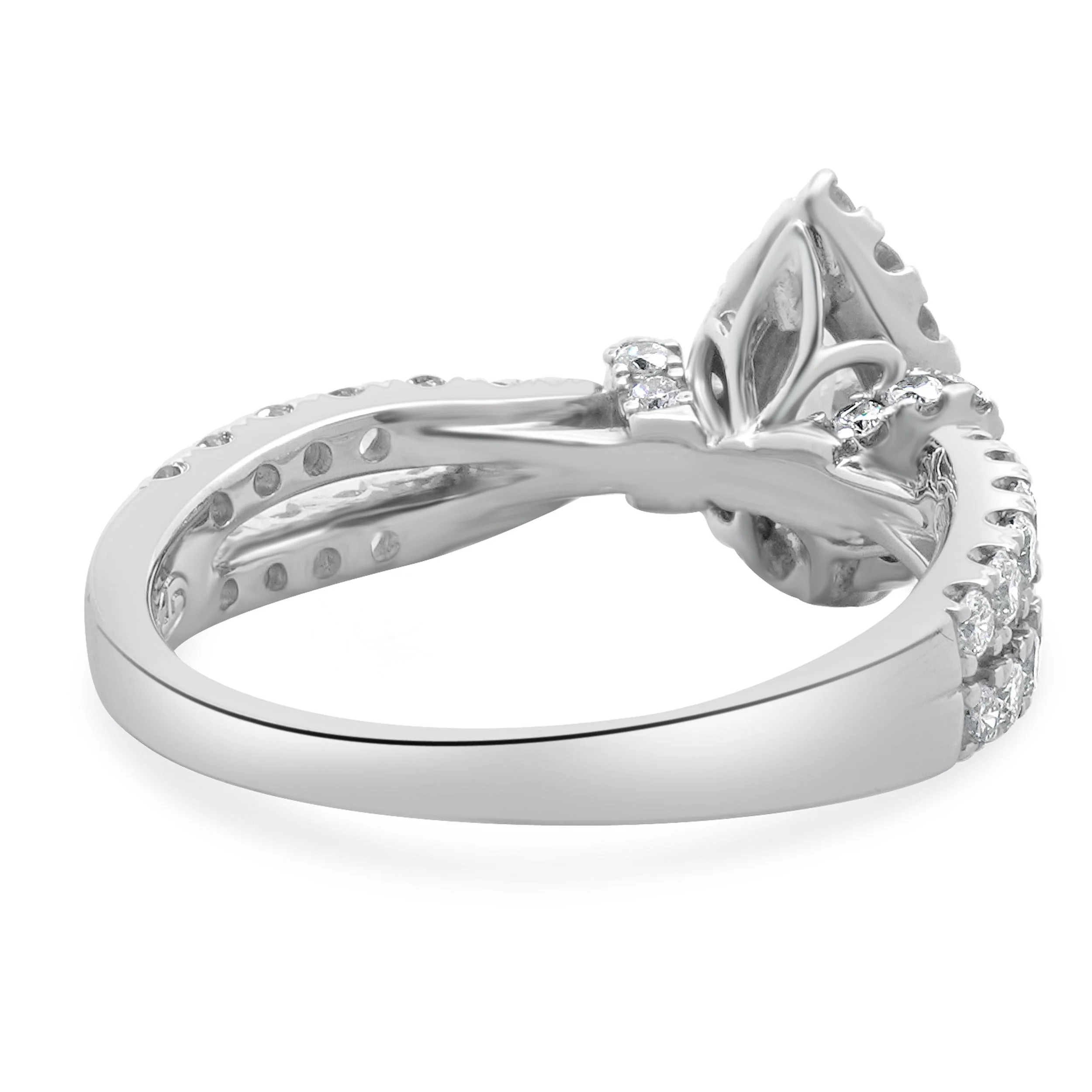 10 Karat White Gold Diamond Engagement Ring - Image 4
