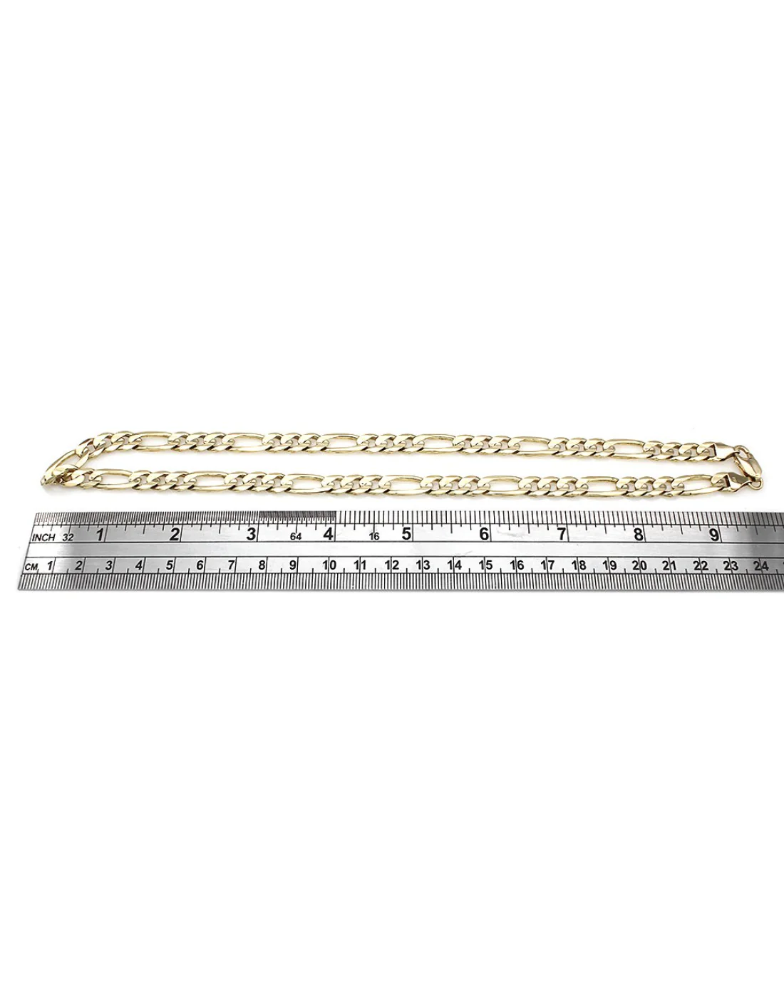 10KY Figaro Chain Necklace 20 In - Image 3