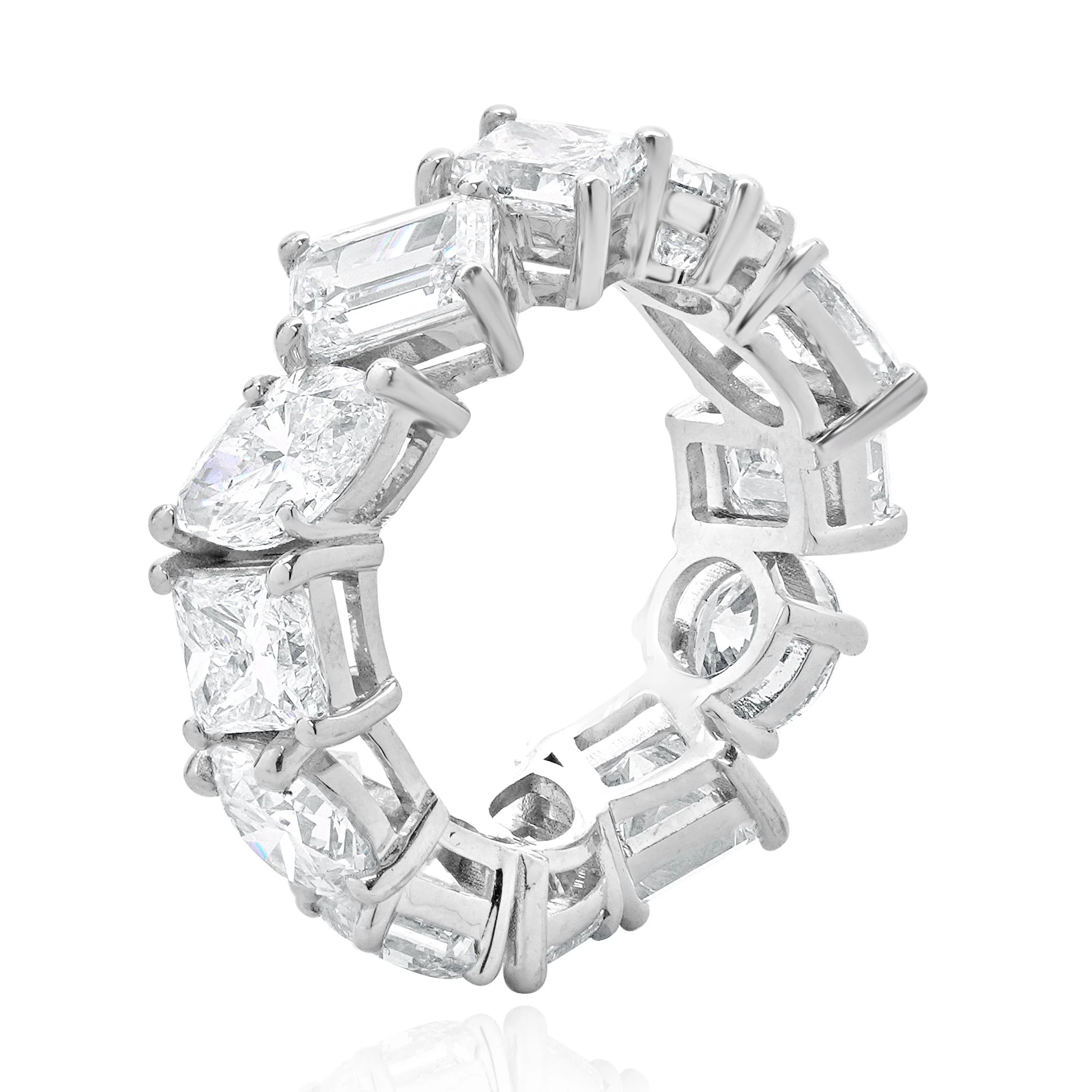14 K White Gold Round, Princess, Marquise and Emerald Cut Diamond - Image 2
