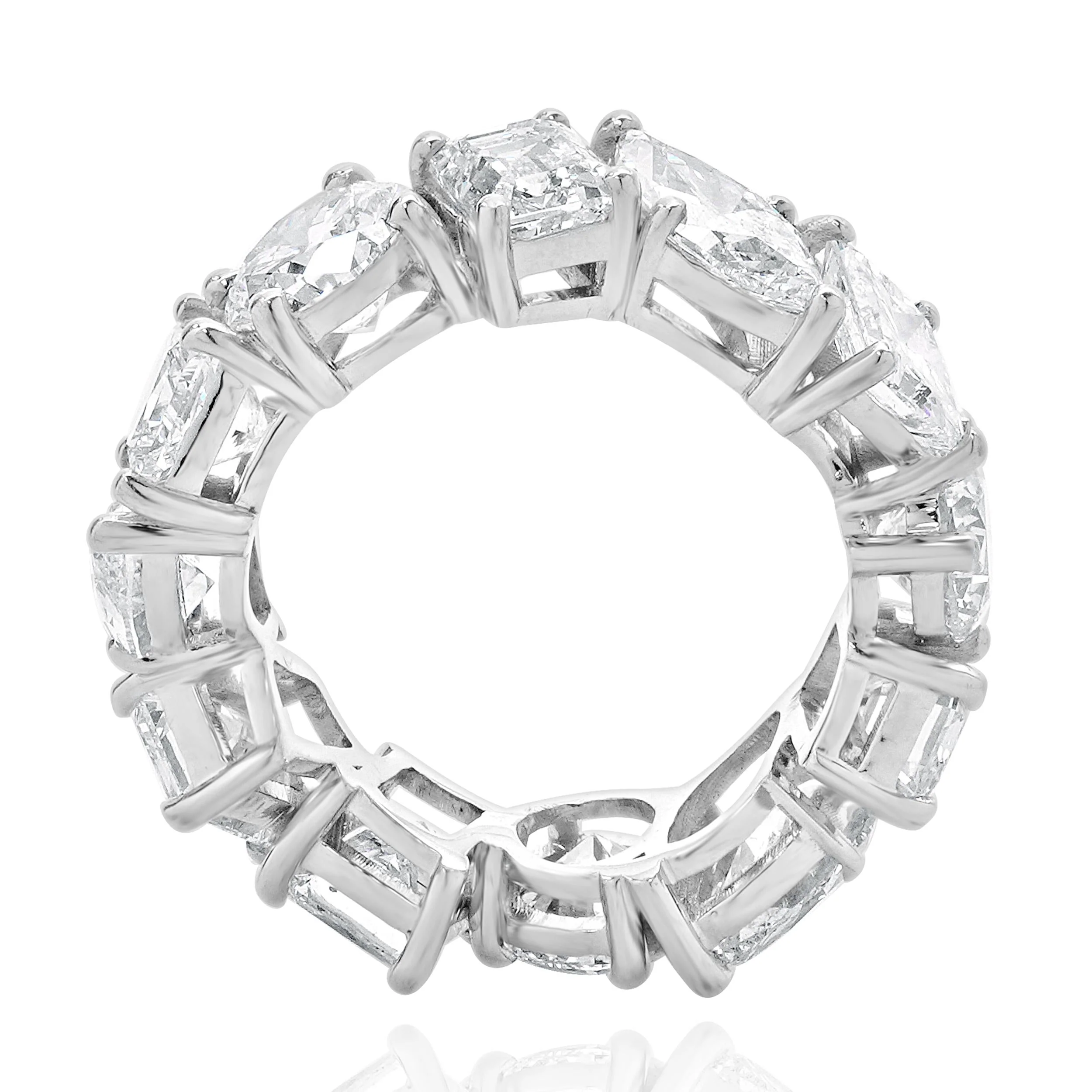 14 K White Gold Round, Princess, Marquise and Emerald Cut Diamond - Image 4