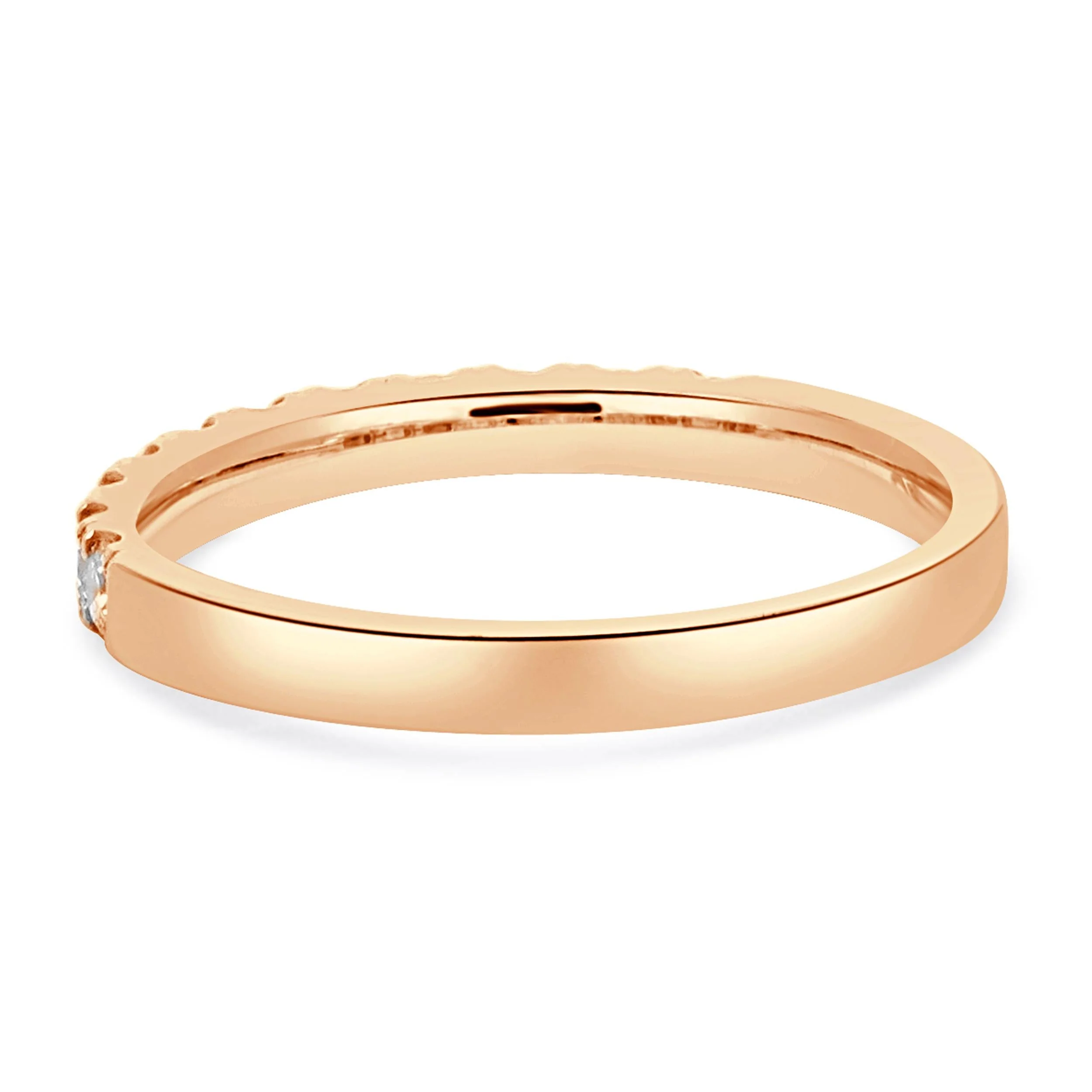 14 Karat Rose Gold Diamond Band - Image 4