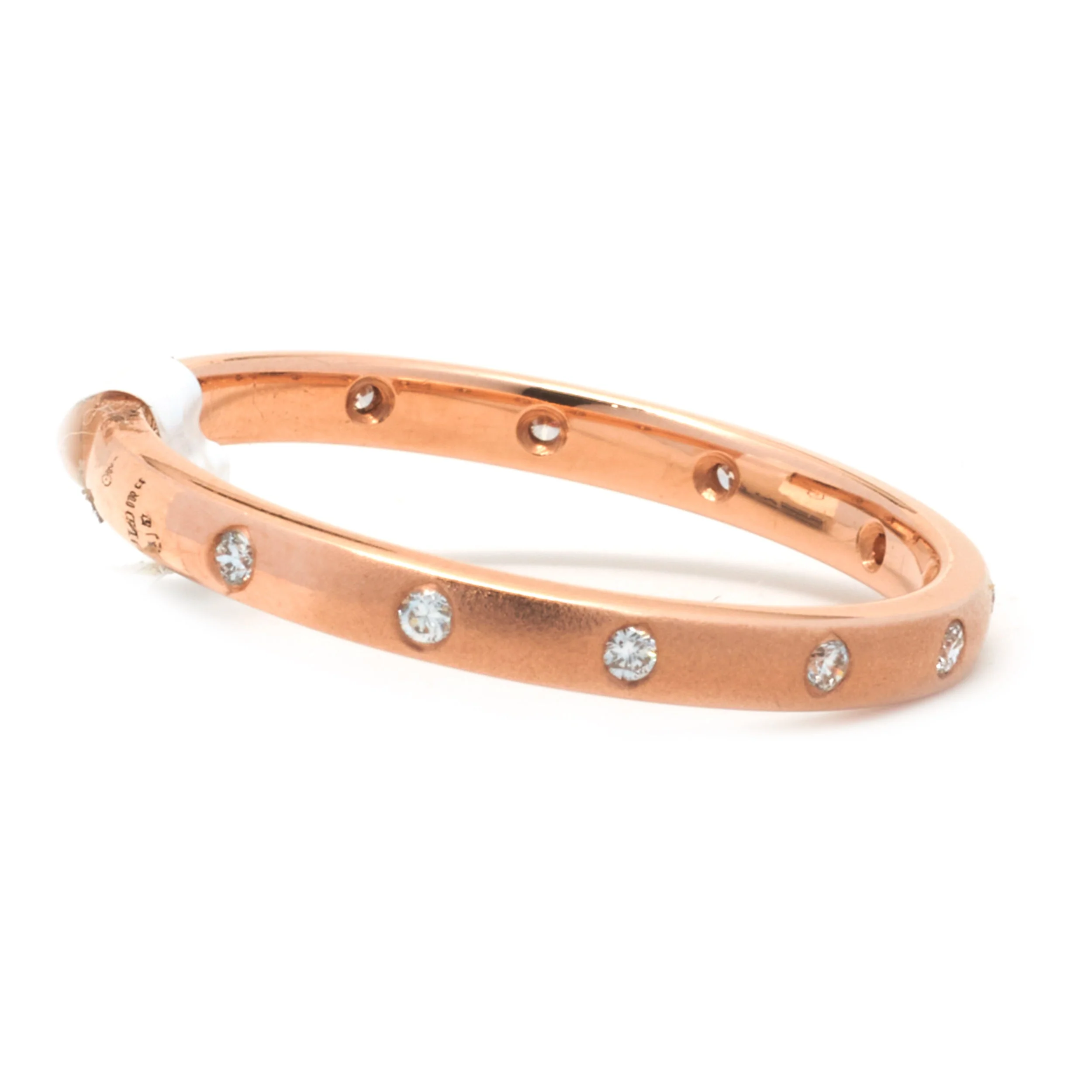 14 Karat Rose Gold Diamond Band - Image 3