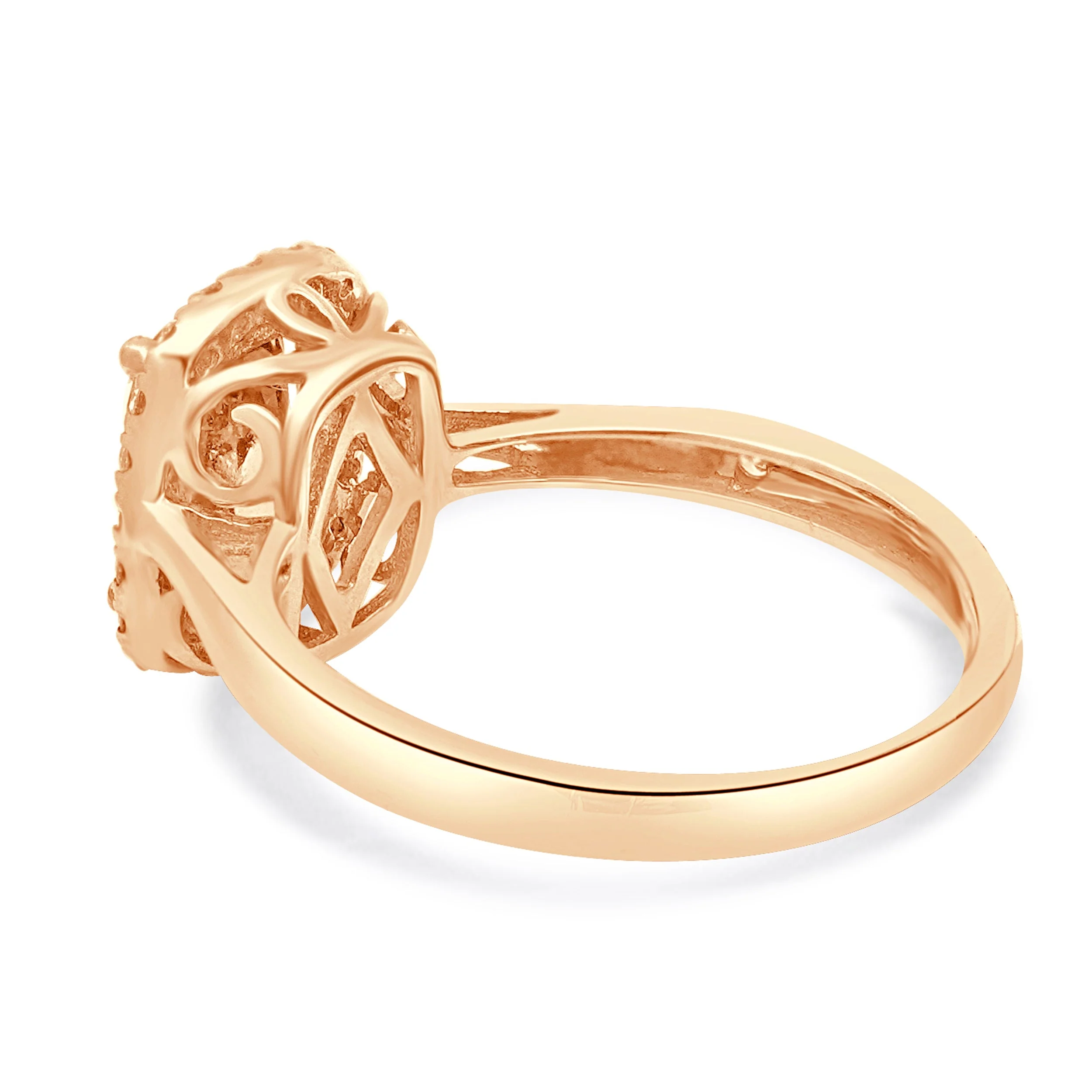 14 Karat Rose Gold Tanzanite and Diamond Ring - Image 3