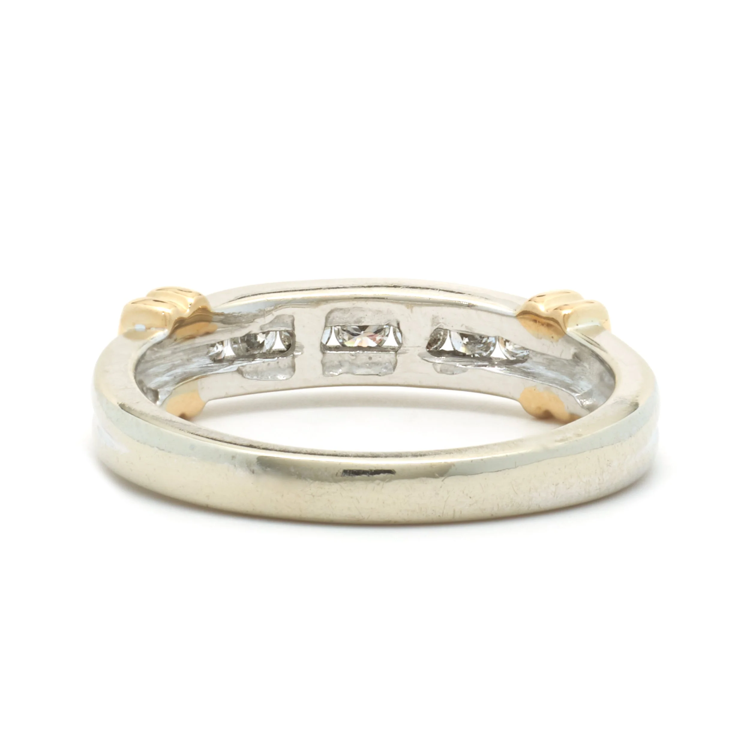 14 Karat Two Tone Diamond Band - Image 4