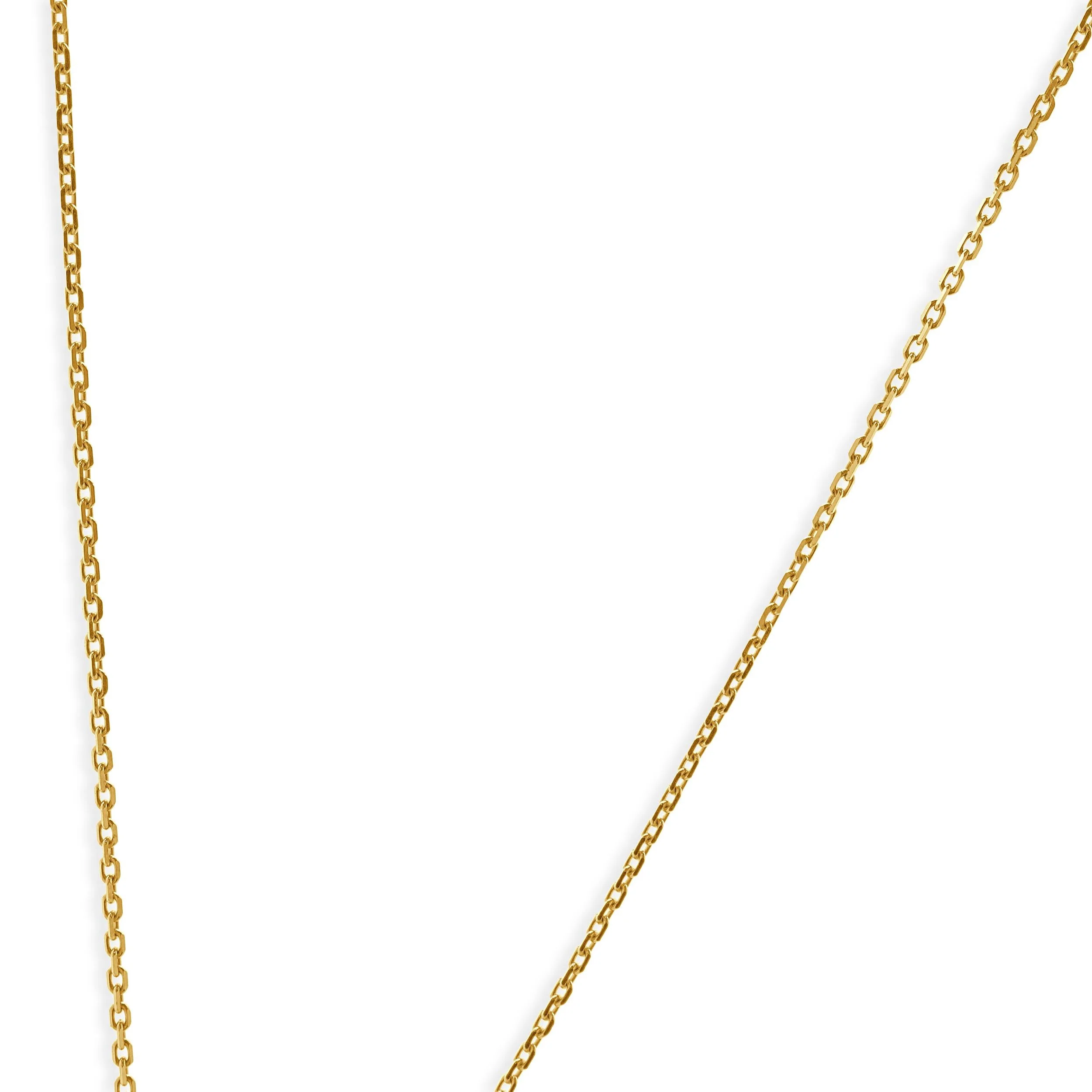 14 Karat Two Tone Gold Open Drop Diamond Necklace - Image 4