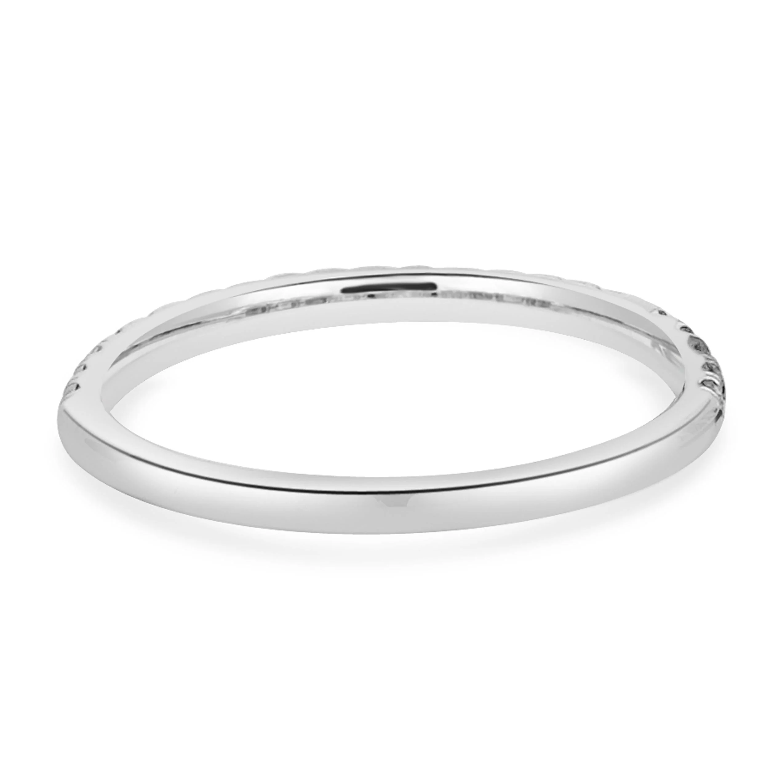 14 Karat White Diamond Band - Image 4