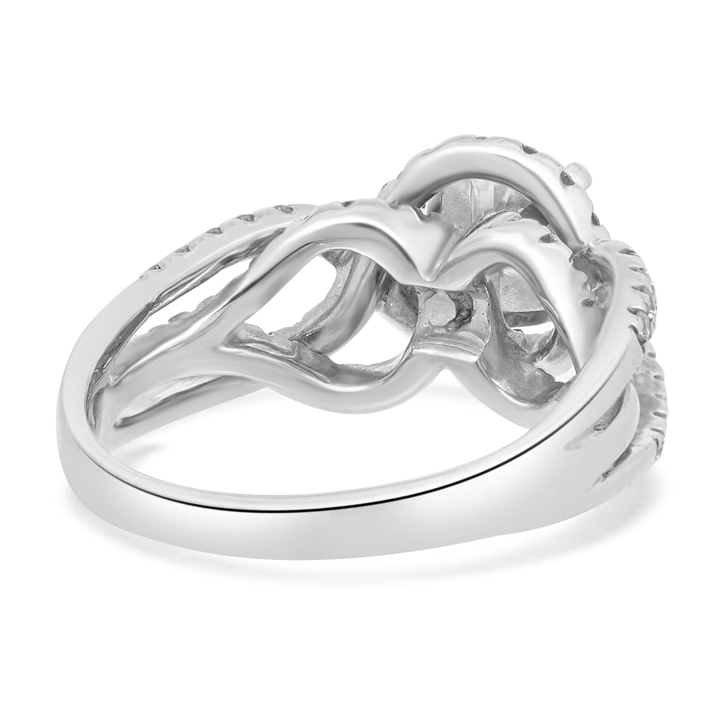 14 Karat White Gold Diamond Engagement Ring - Image 2