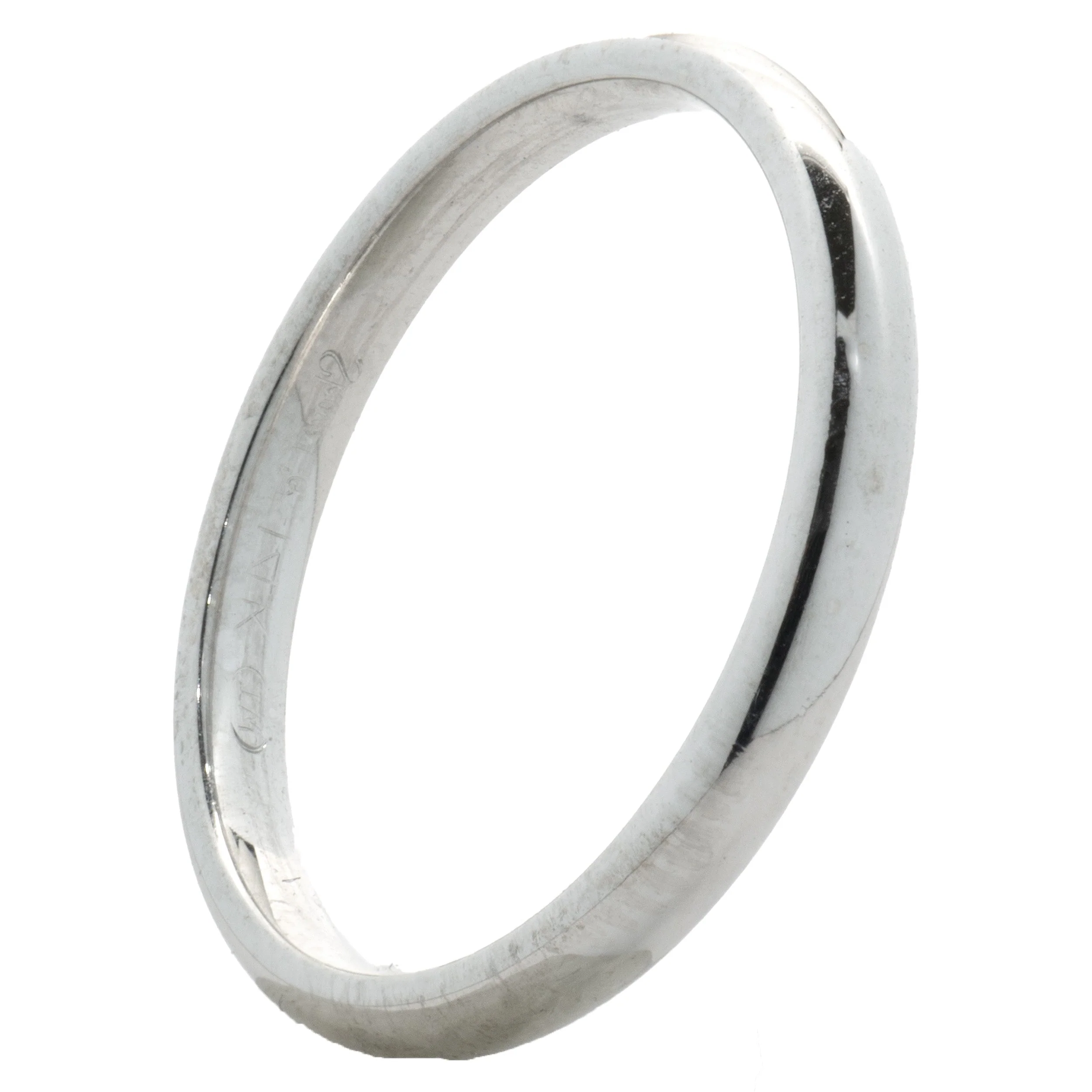 14 Karat White Gold 2.2MM Band - Image 4