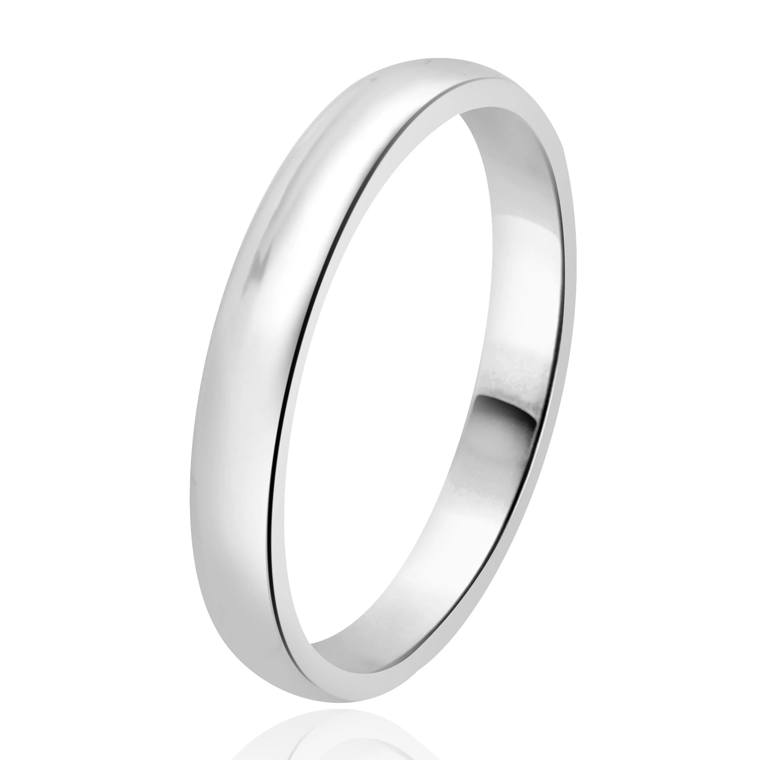 14 Karat White Gold 2.70MM Band - Image 4