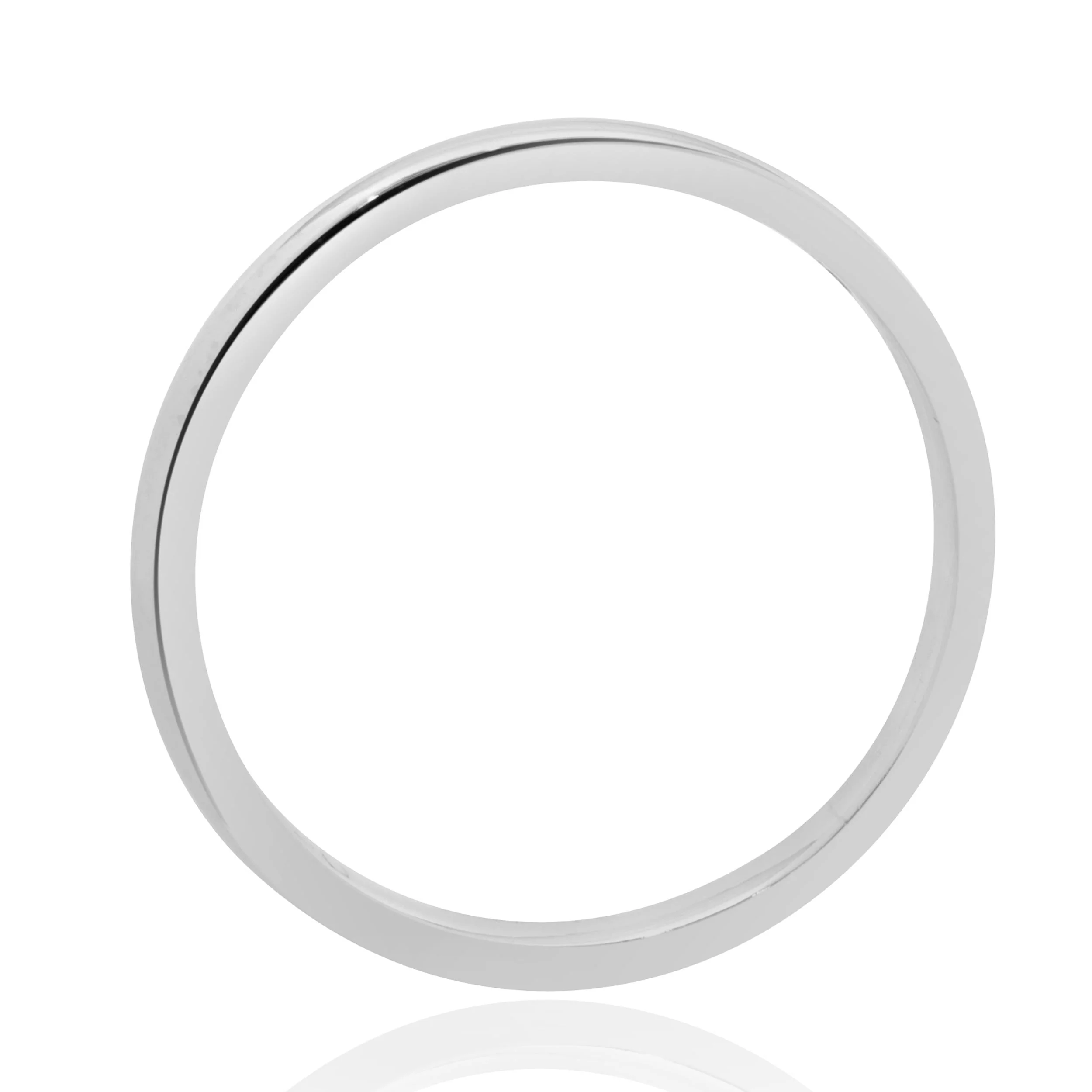 14 Karat White Gold 2MM Band - Image 3