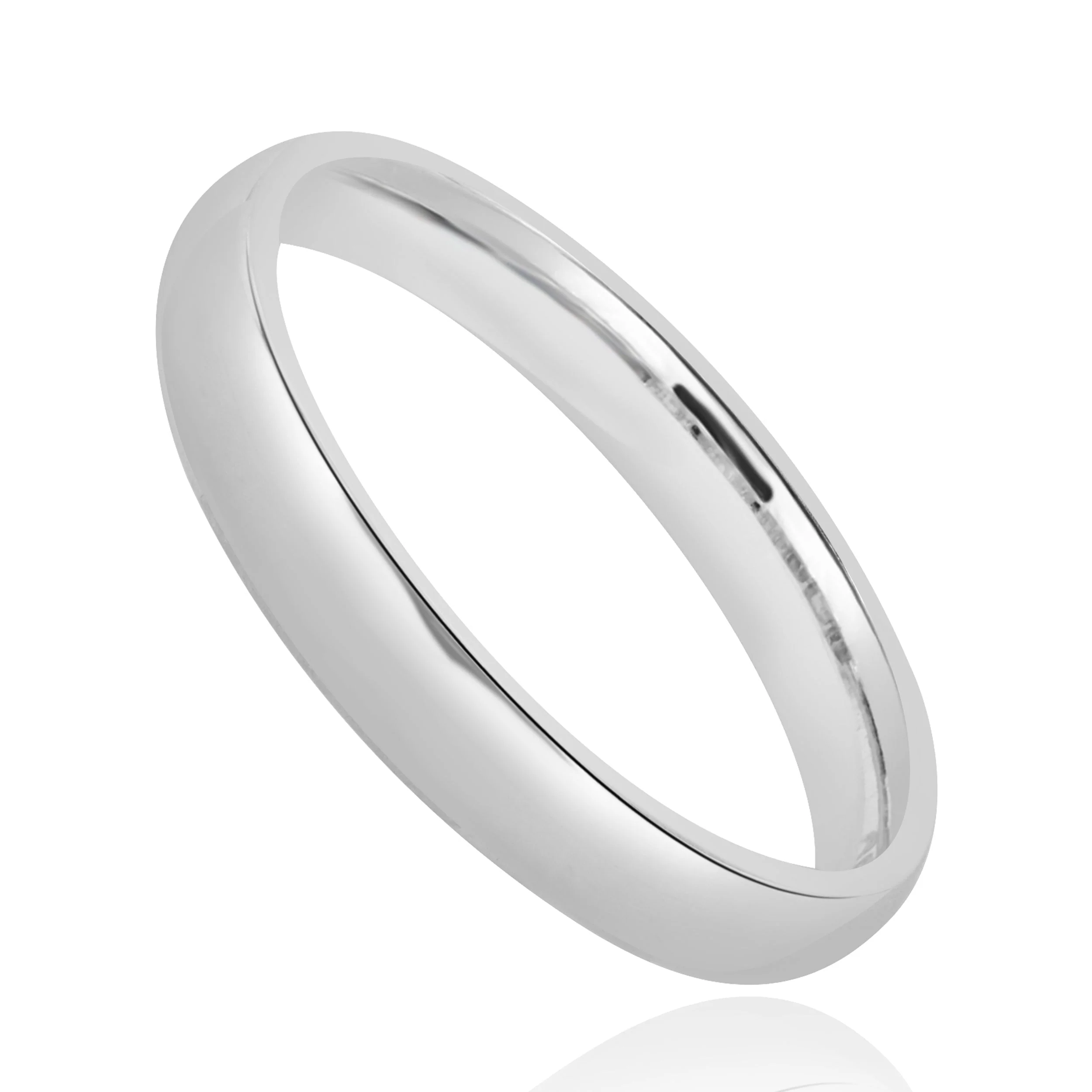 14 Karat White Gold 3MM Band - Image 2
