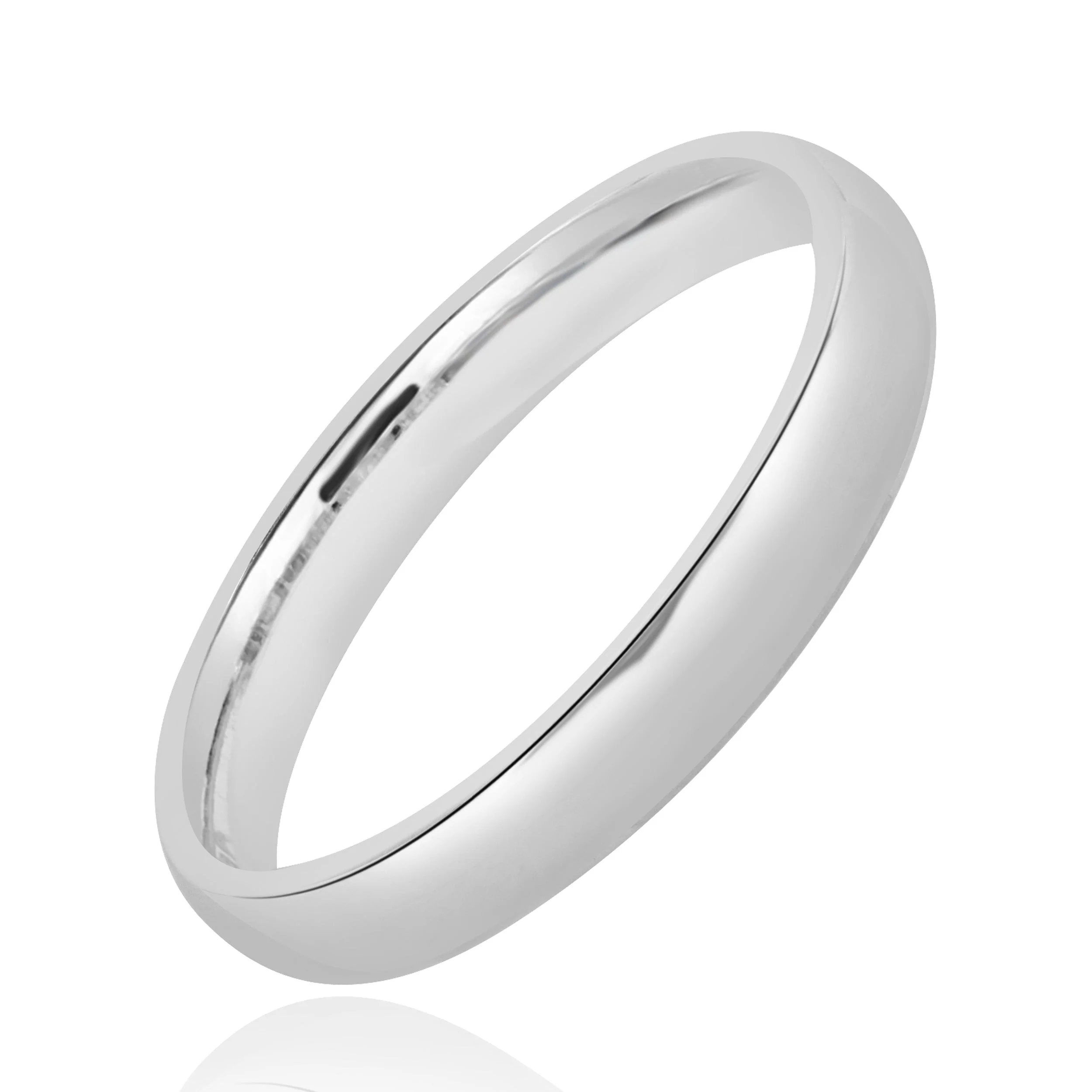 14 Karat White Gold 3MM Band - Image 4