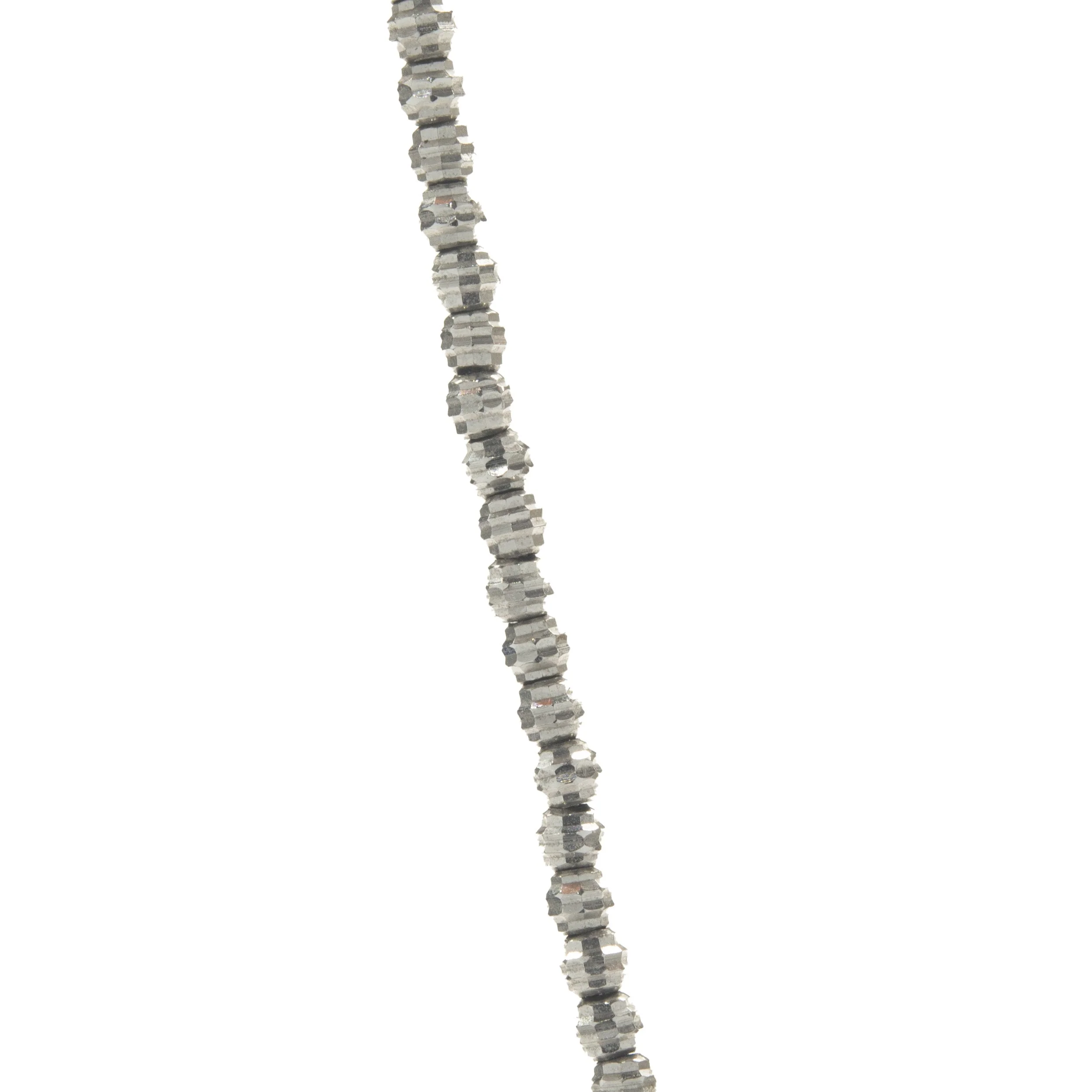 14 Karat White Gold 3MM Diamond Cut Ball Chain - Image 4