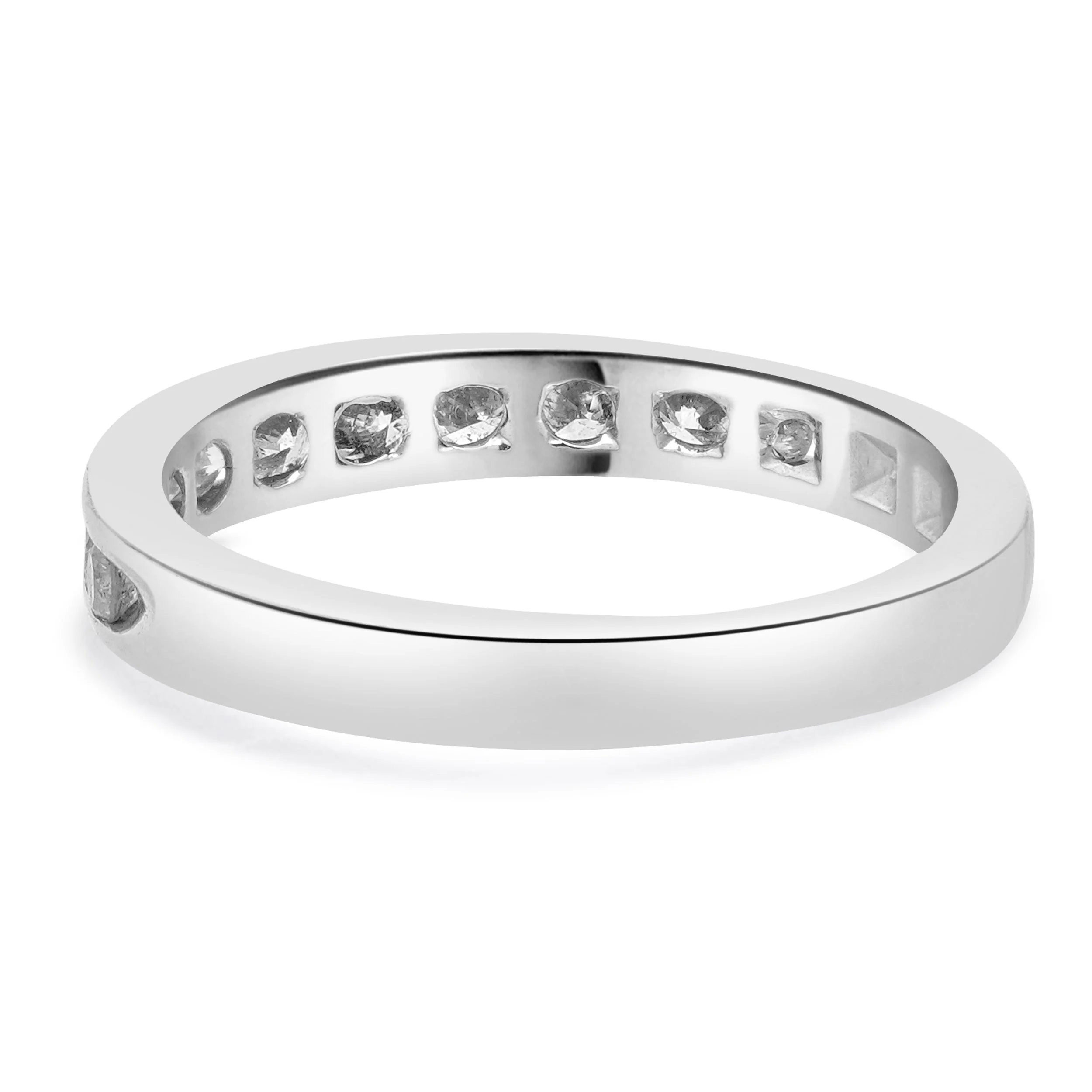 14 Karat White Gold Channel Set Diamond Anniversary Band - Image 3