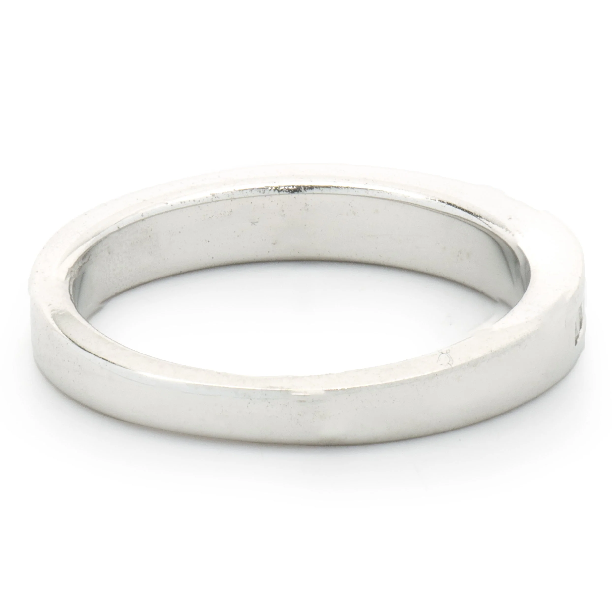 14 Karat White Gold Channel Set Diamond Band - Image 3