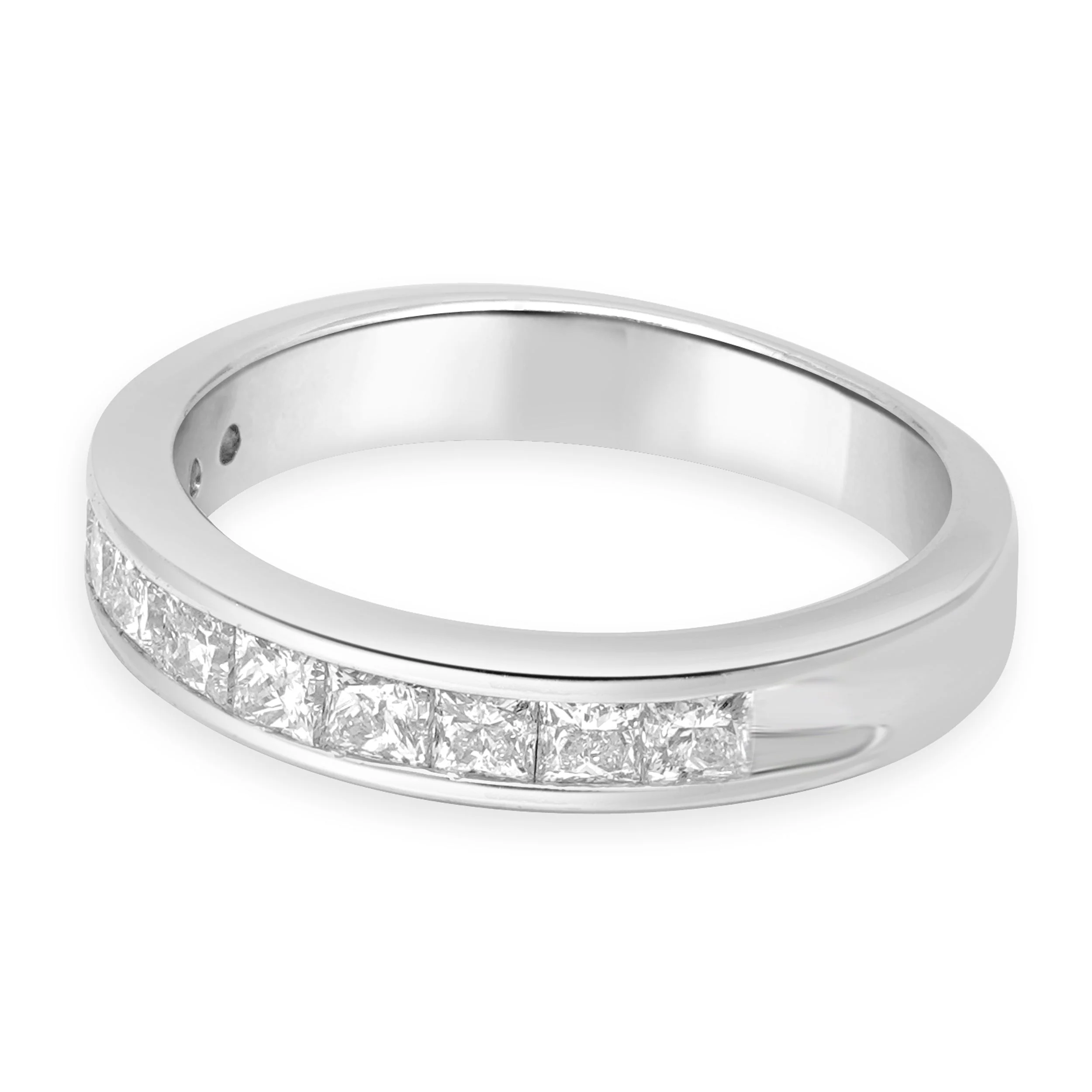 14 Karat White Gold Channel Set Diamond Ring - Image 2