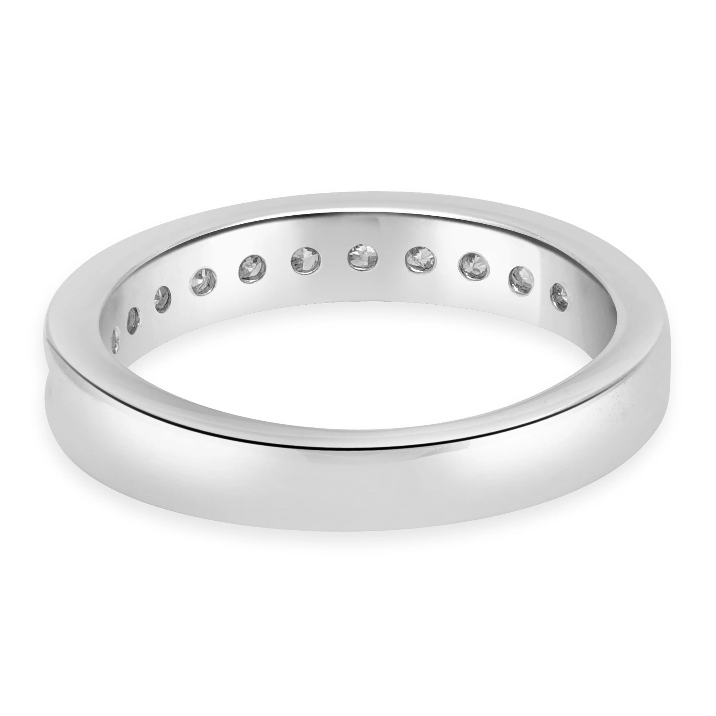 14 Karat White Gold Channel Set Diamond Ring - Image 3