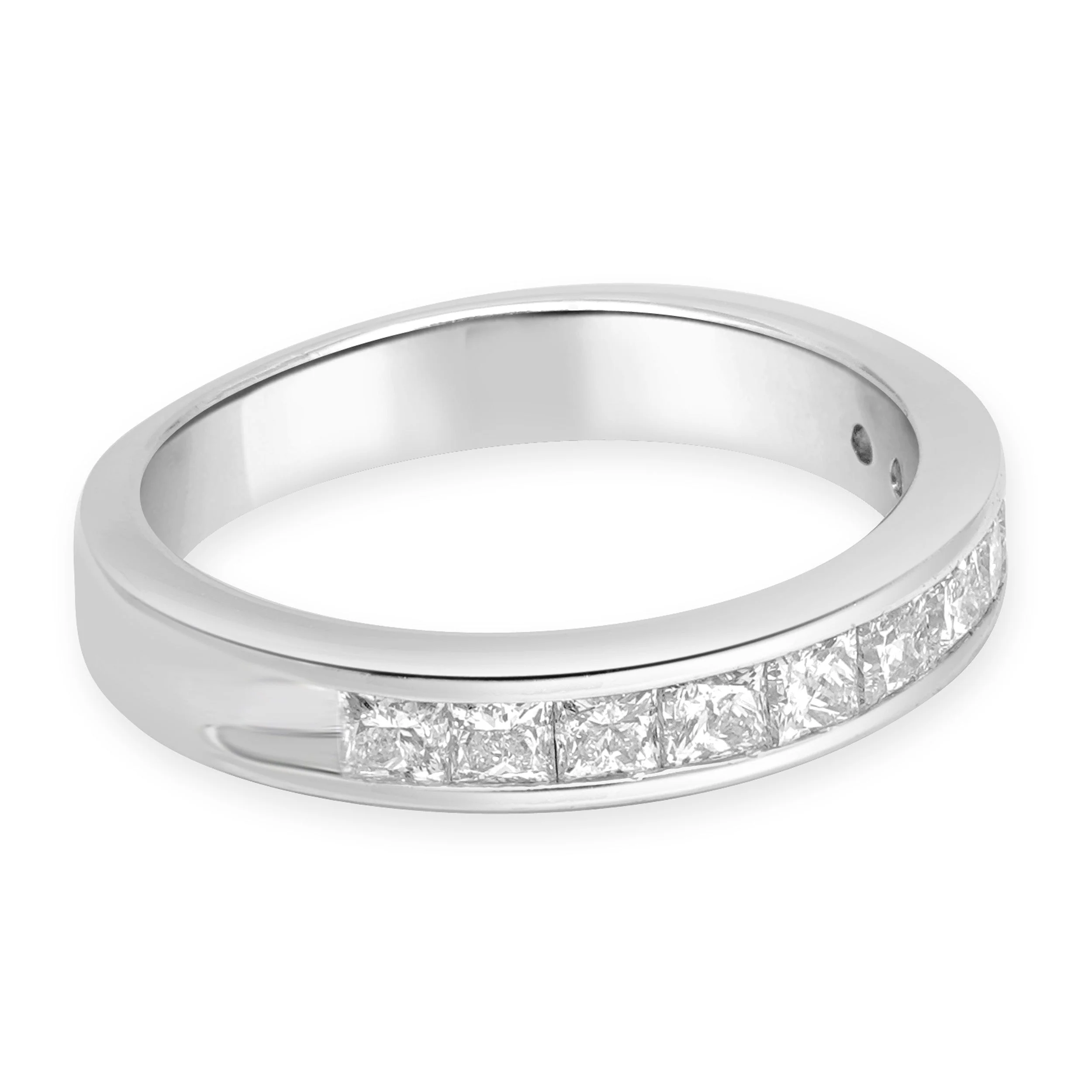 14 Karat White Gold Channel Set Diamond Ring - Image 4
