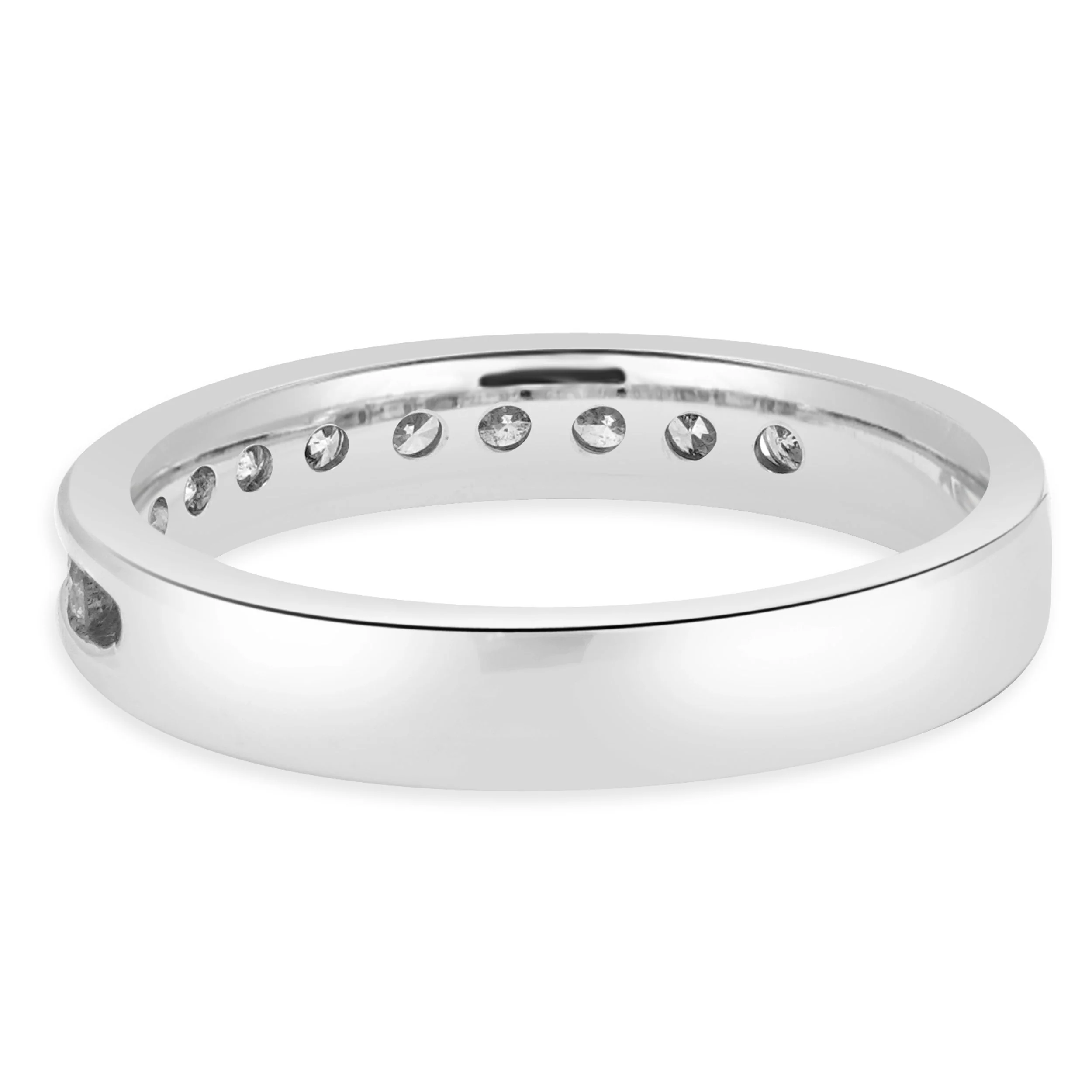 14 Karat White Gold Channel Set Diamond Ring - Image 3