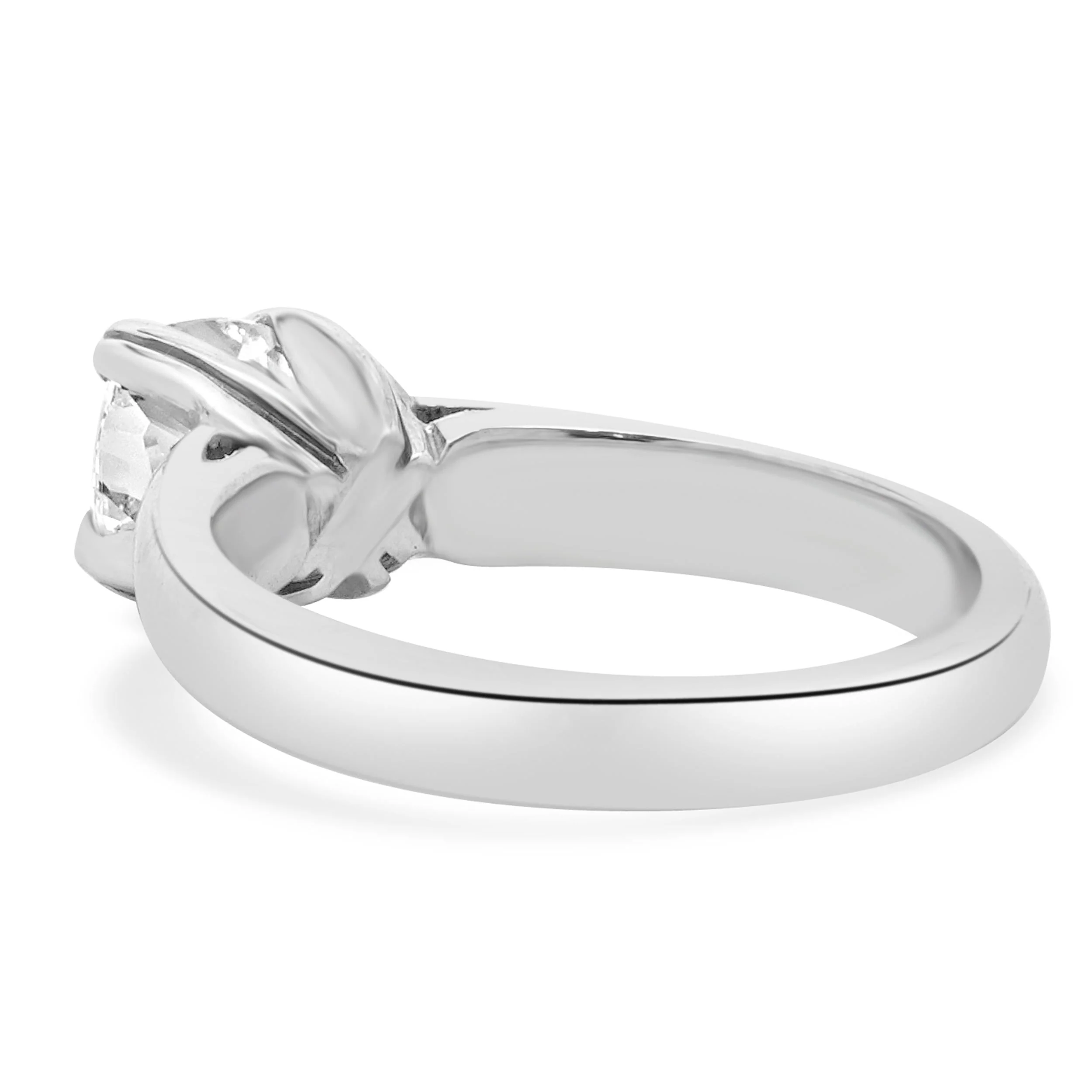 14 Karat White Gold Cushion Cut Diamond Engagement Ring - Image 4