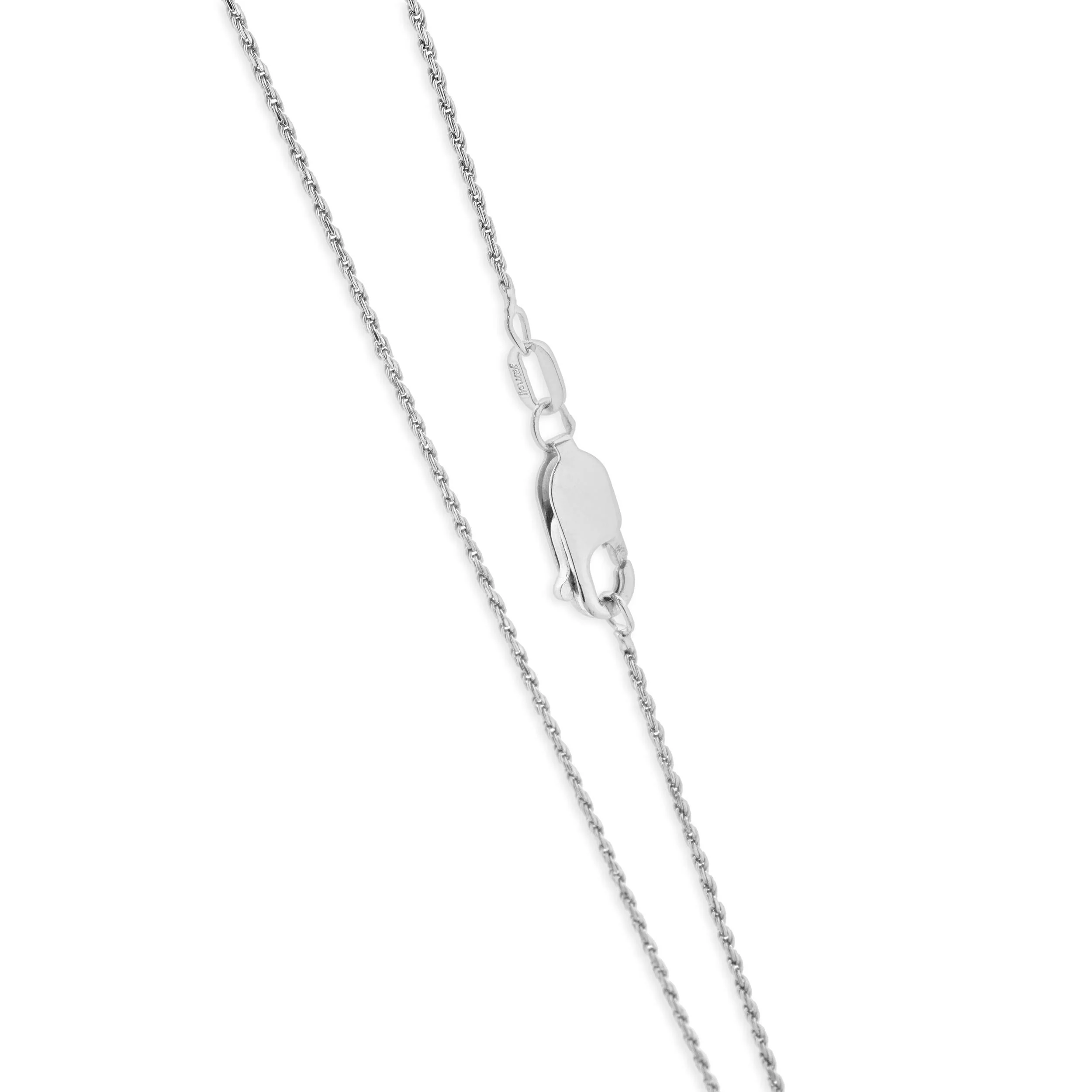 14 Karat White Gold Cut Diamond Necklace - Image 3
