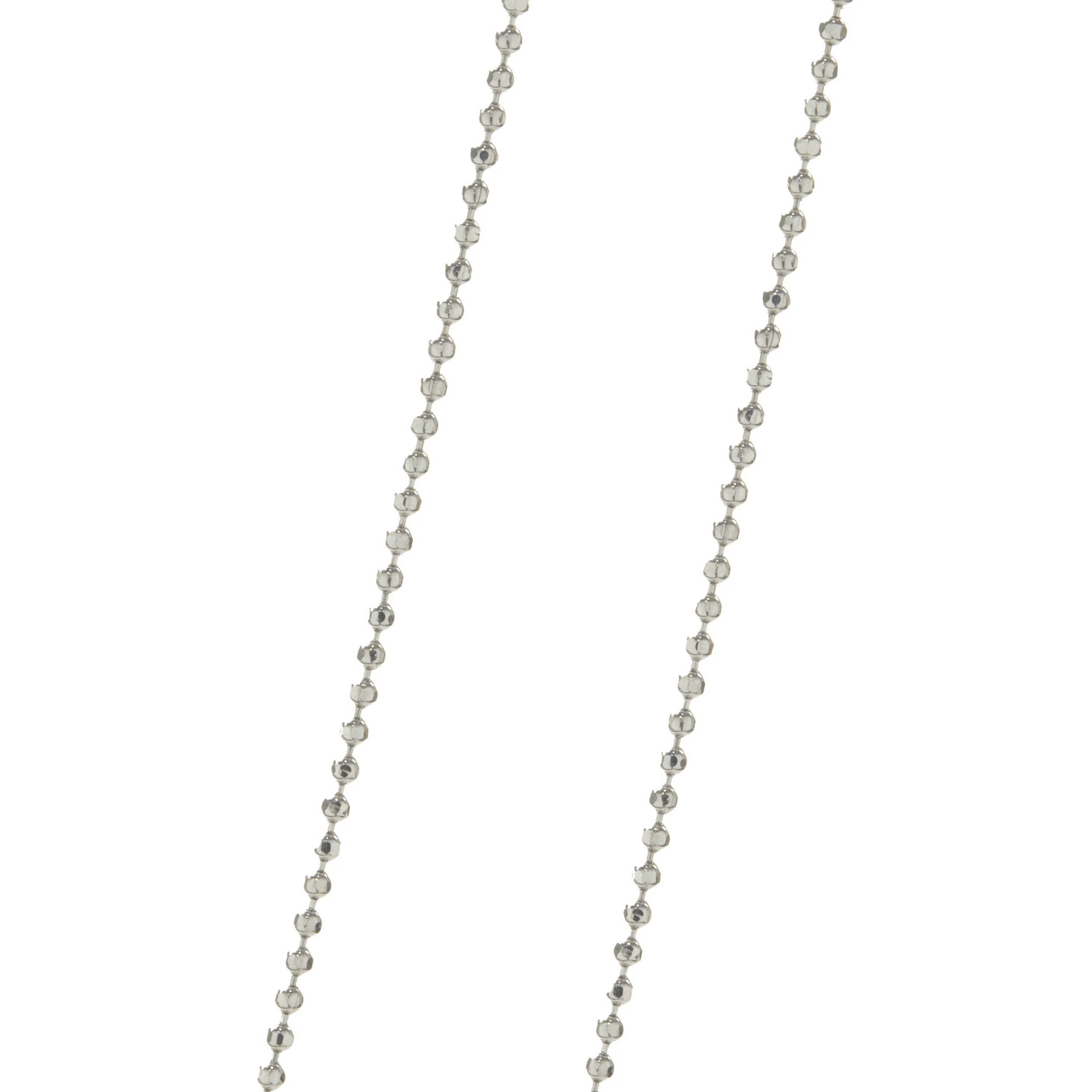 14 Karat White Gold Diamond “A” Necklace - Image 2