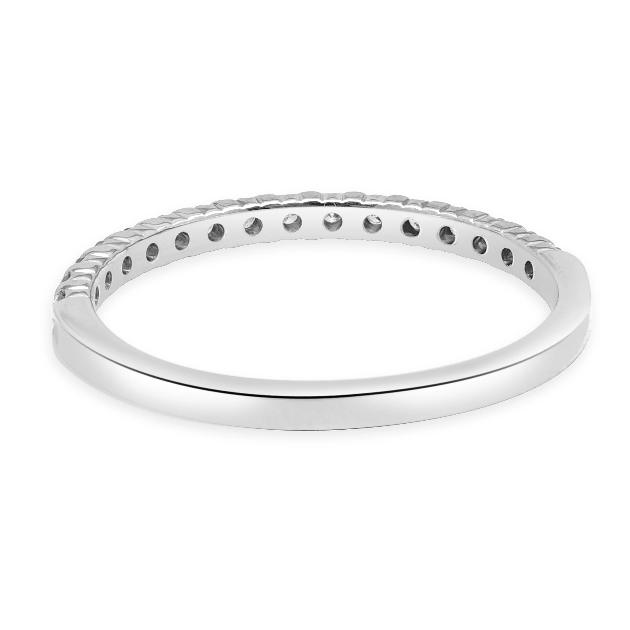 14 Karat White Gold Diamond Anniversary Band - Image 3