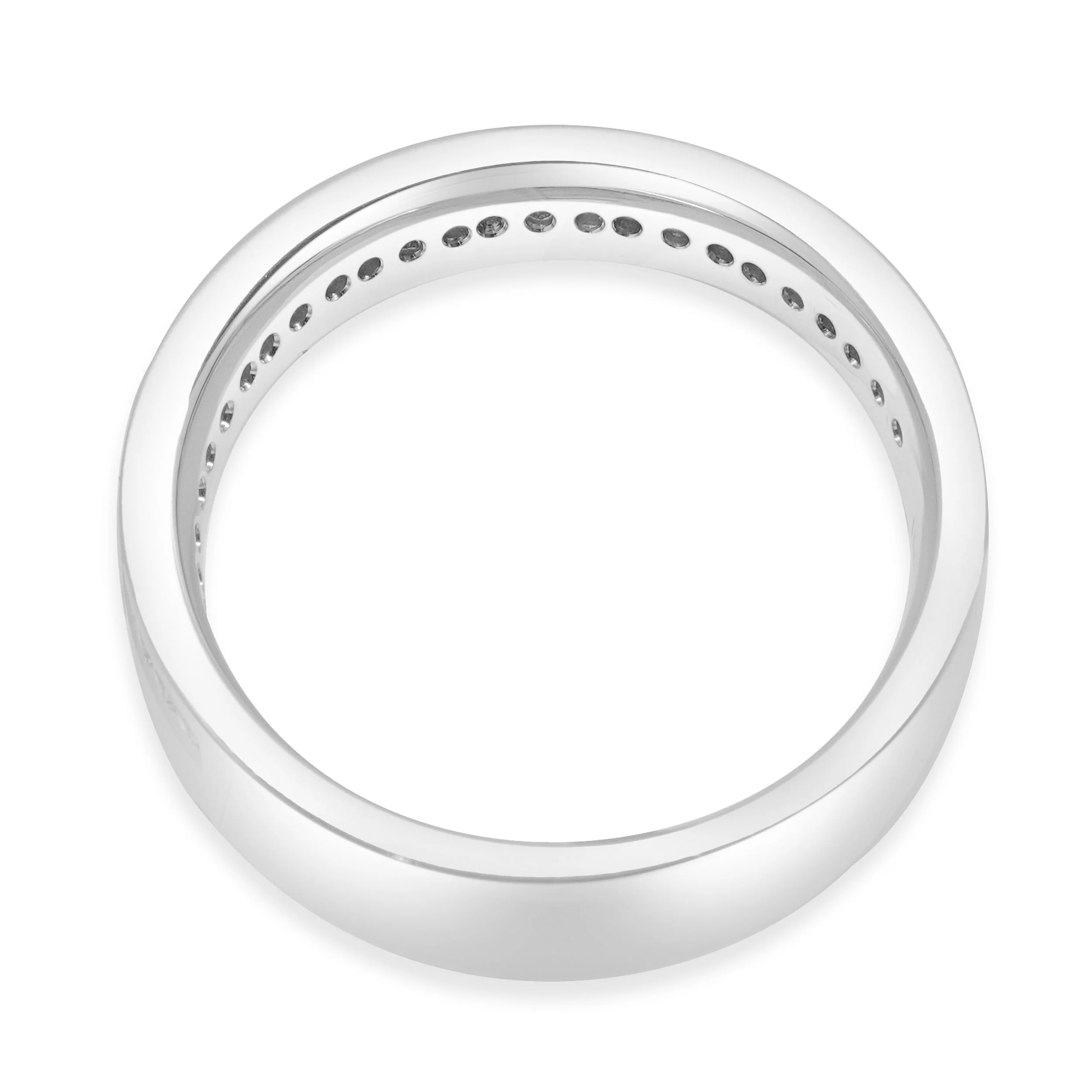 14 Karat White Gold Diamond Band - Image 2