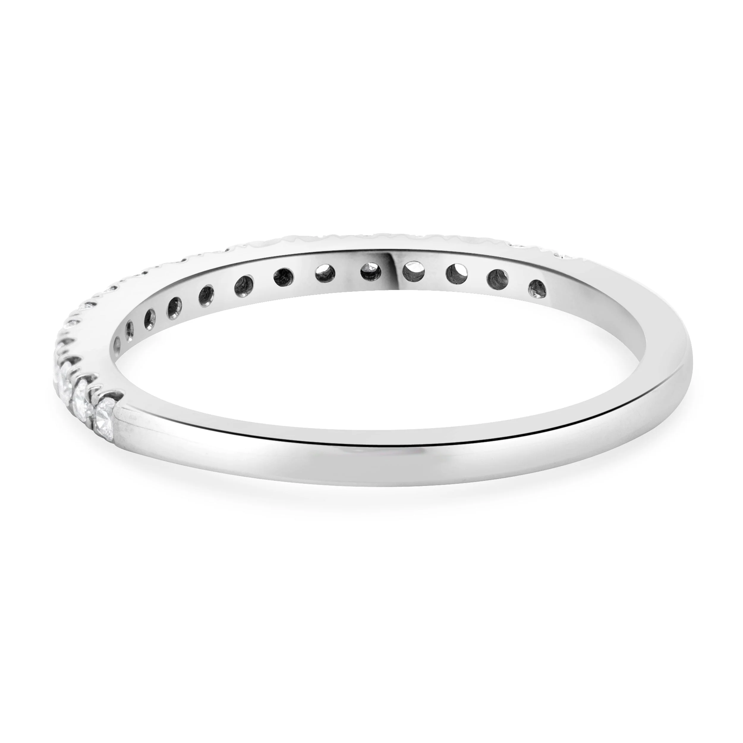 14 Karat White Gold Diamond Band - Image 3