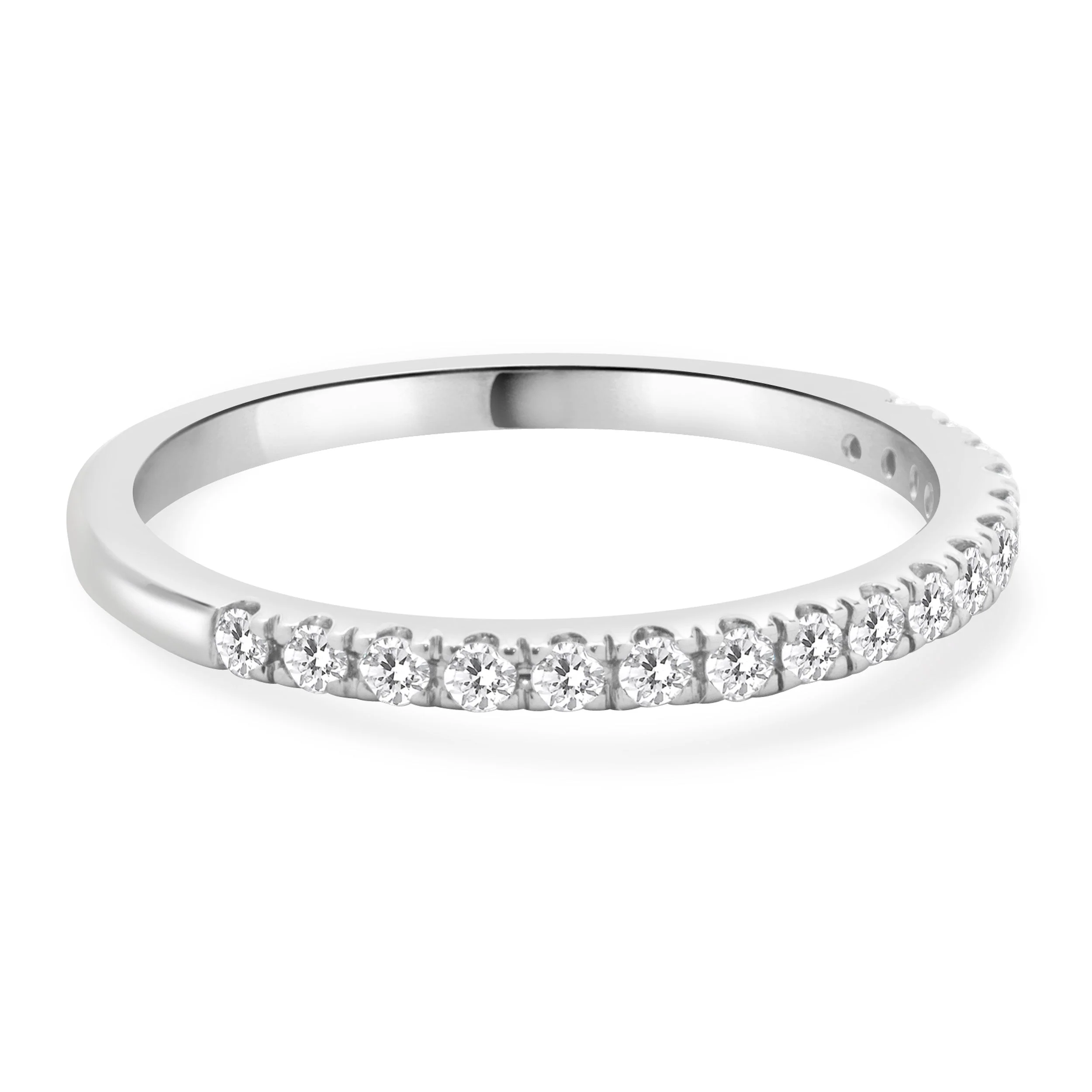 14 Karat White Gold Diamond Band - Image 4