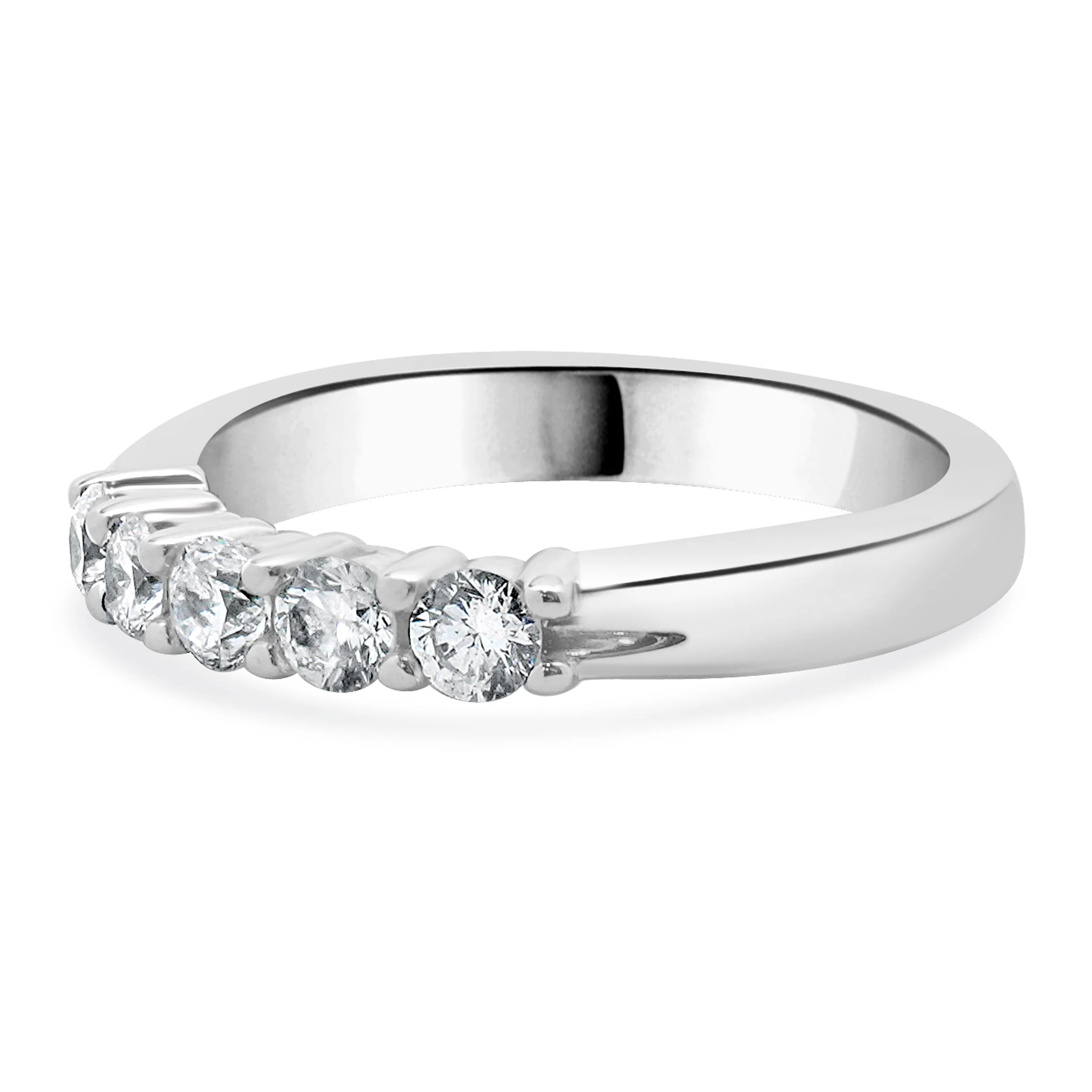 14 Karat White Gold Diamond Band - Image 2