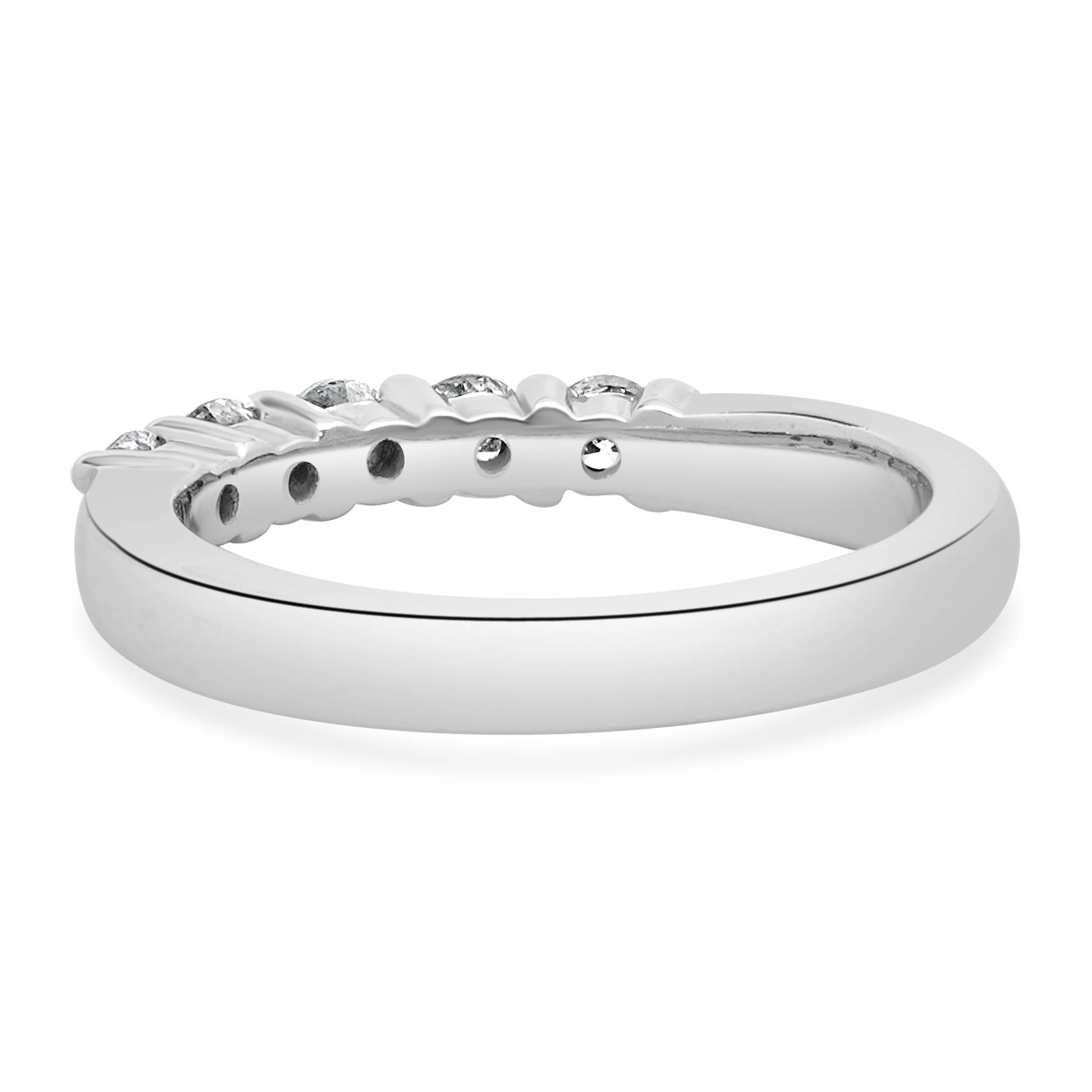 14 Karat White Gold Diamond Band - Image 3