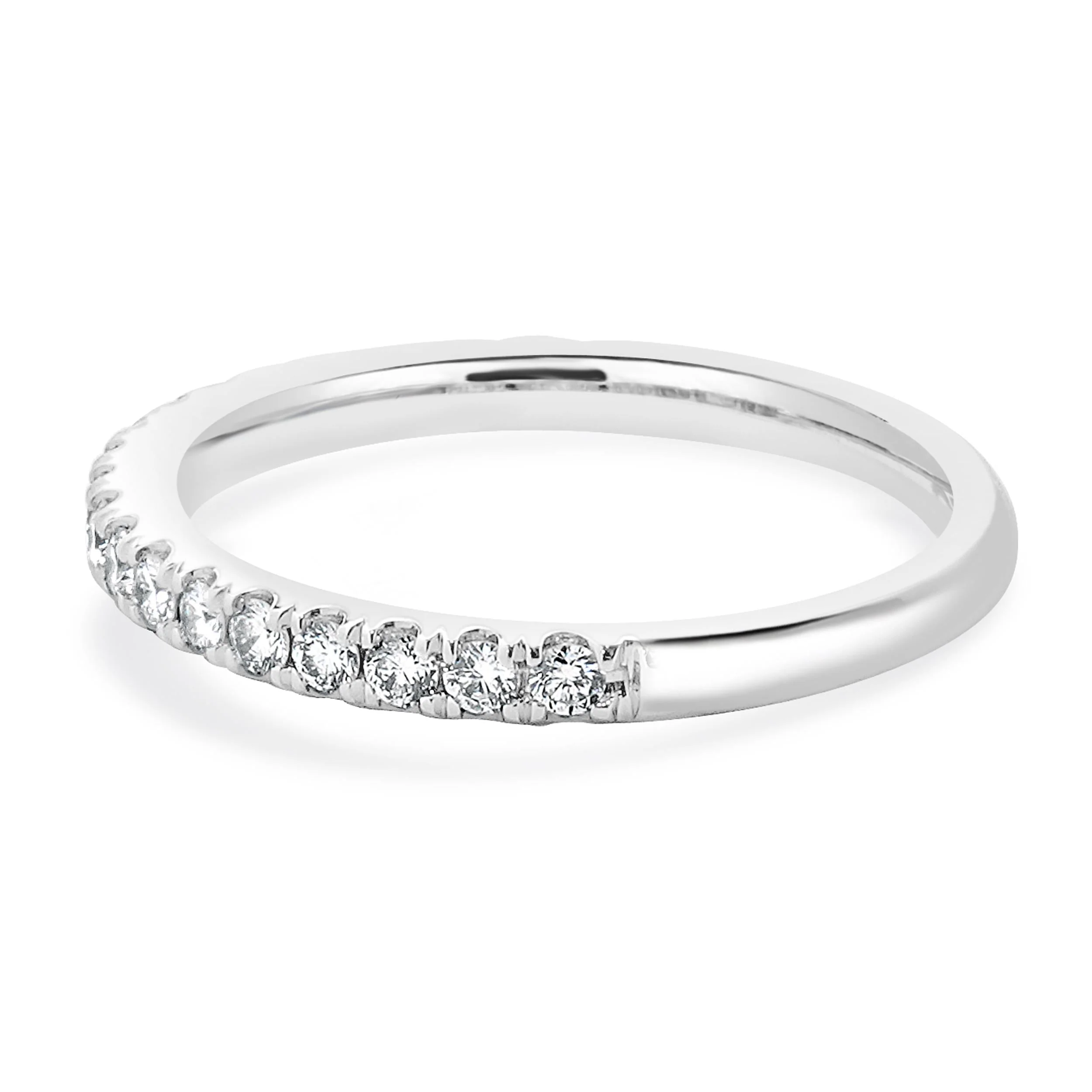 14 Karat White Gold Diamond Band - Image 2
