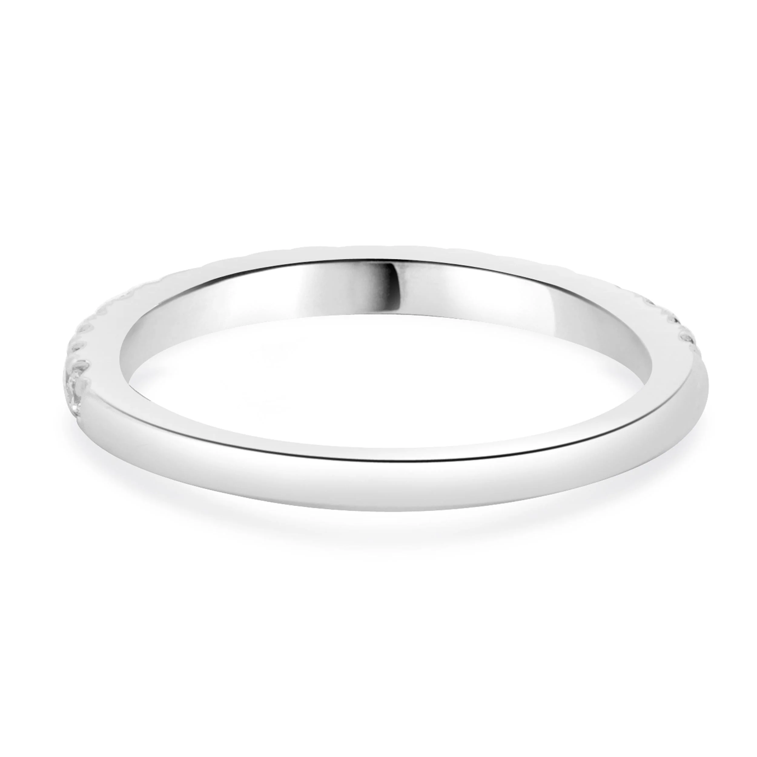 14 Karat White Gold Diamond Band - Image 3