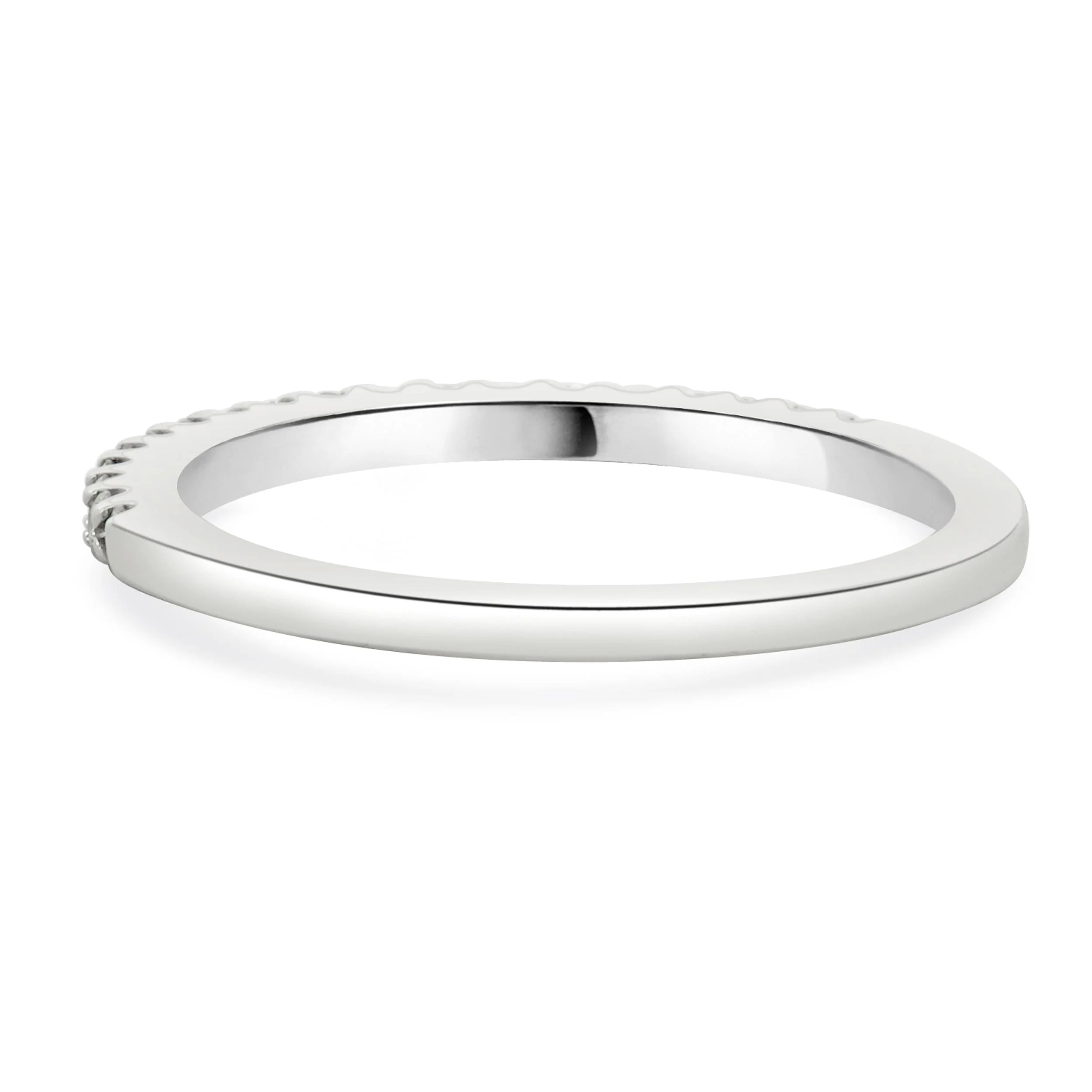 14 Karat White Gold Diamond Band - Image 3