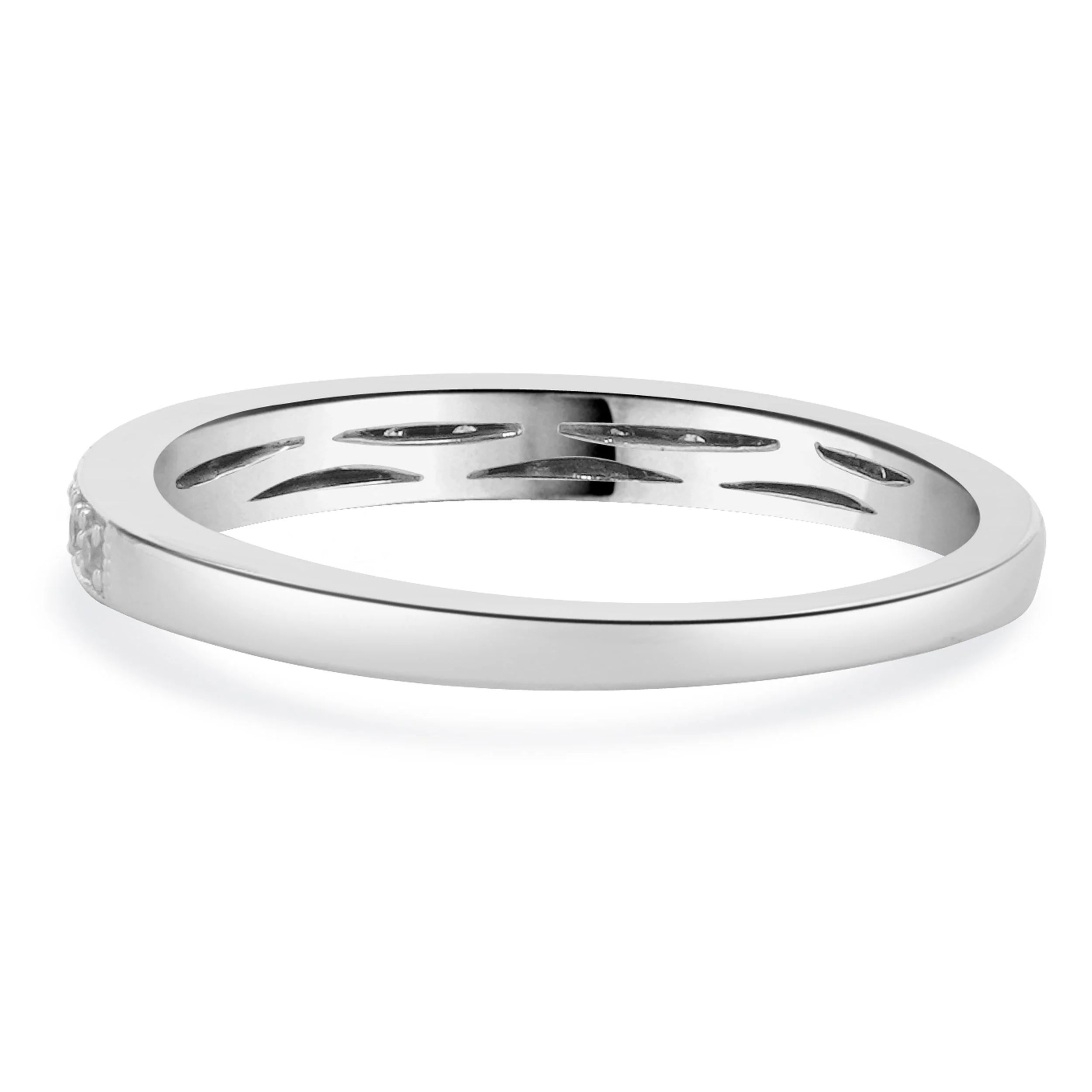 14 Karat White Gold Diamond Band - Image 4