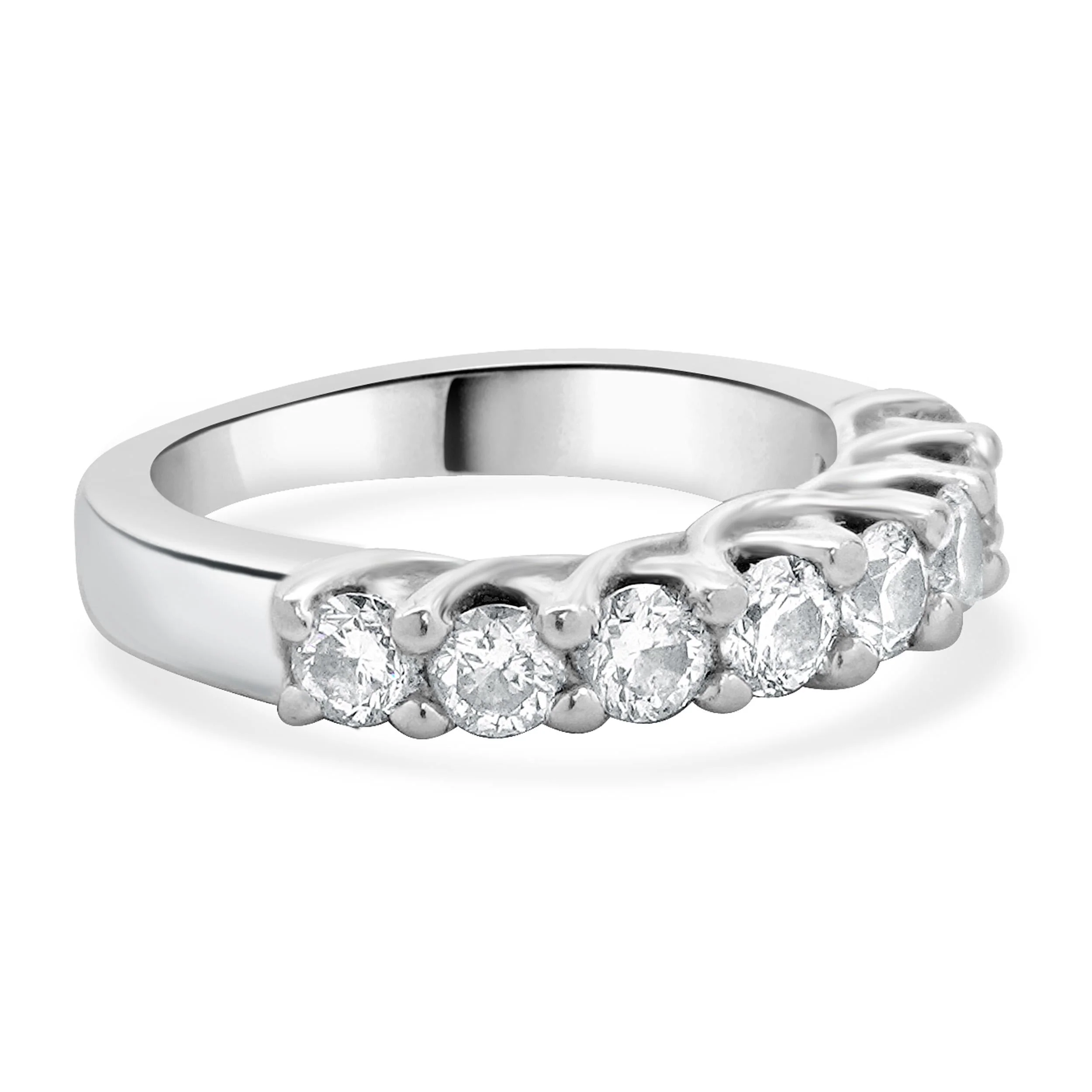 14 Karat White Gold Diamond Band - Image 3