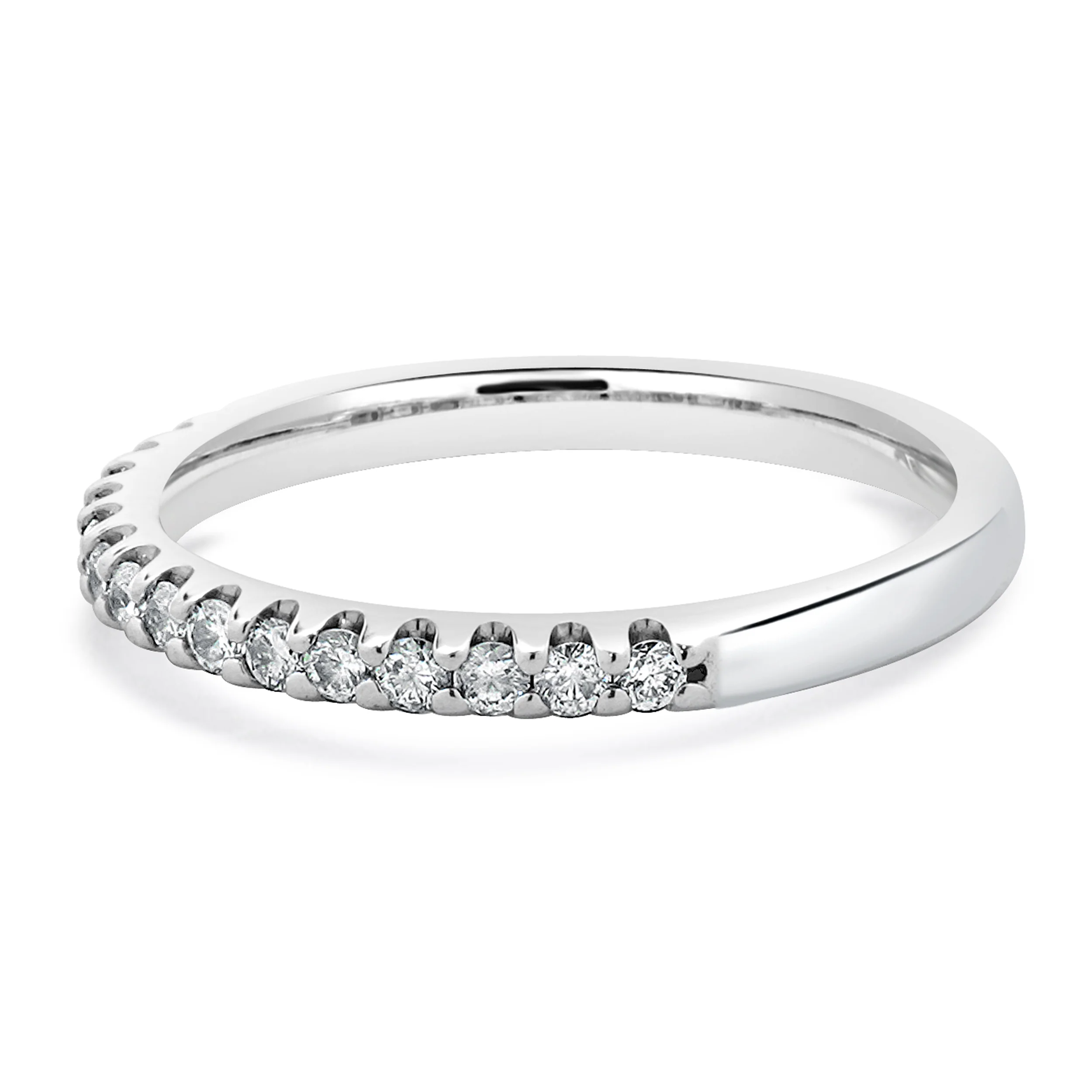 14 Karat White Gold Diamond Band - Image 2