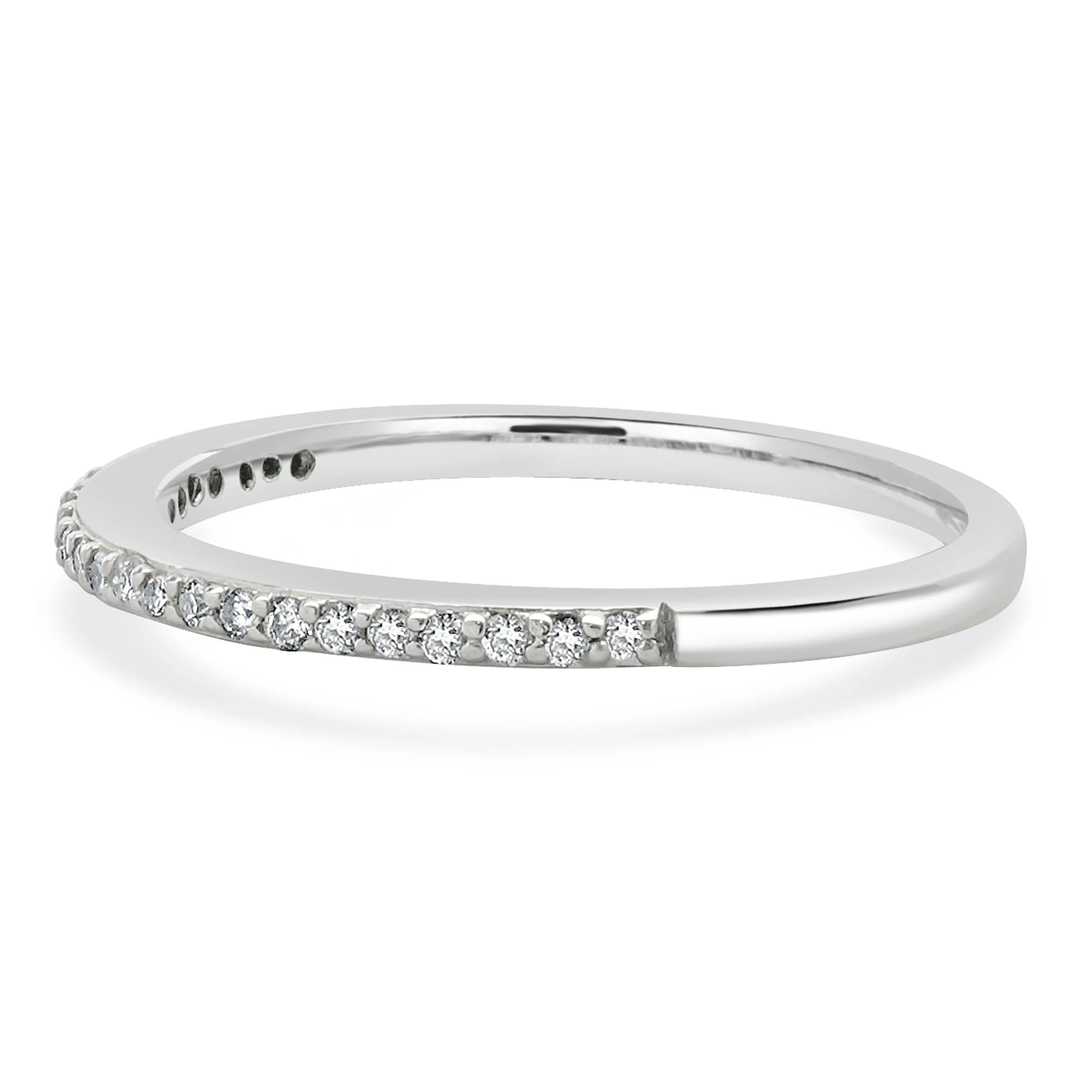 14 Karat White Gold Diamond Band - Image 2