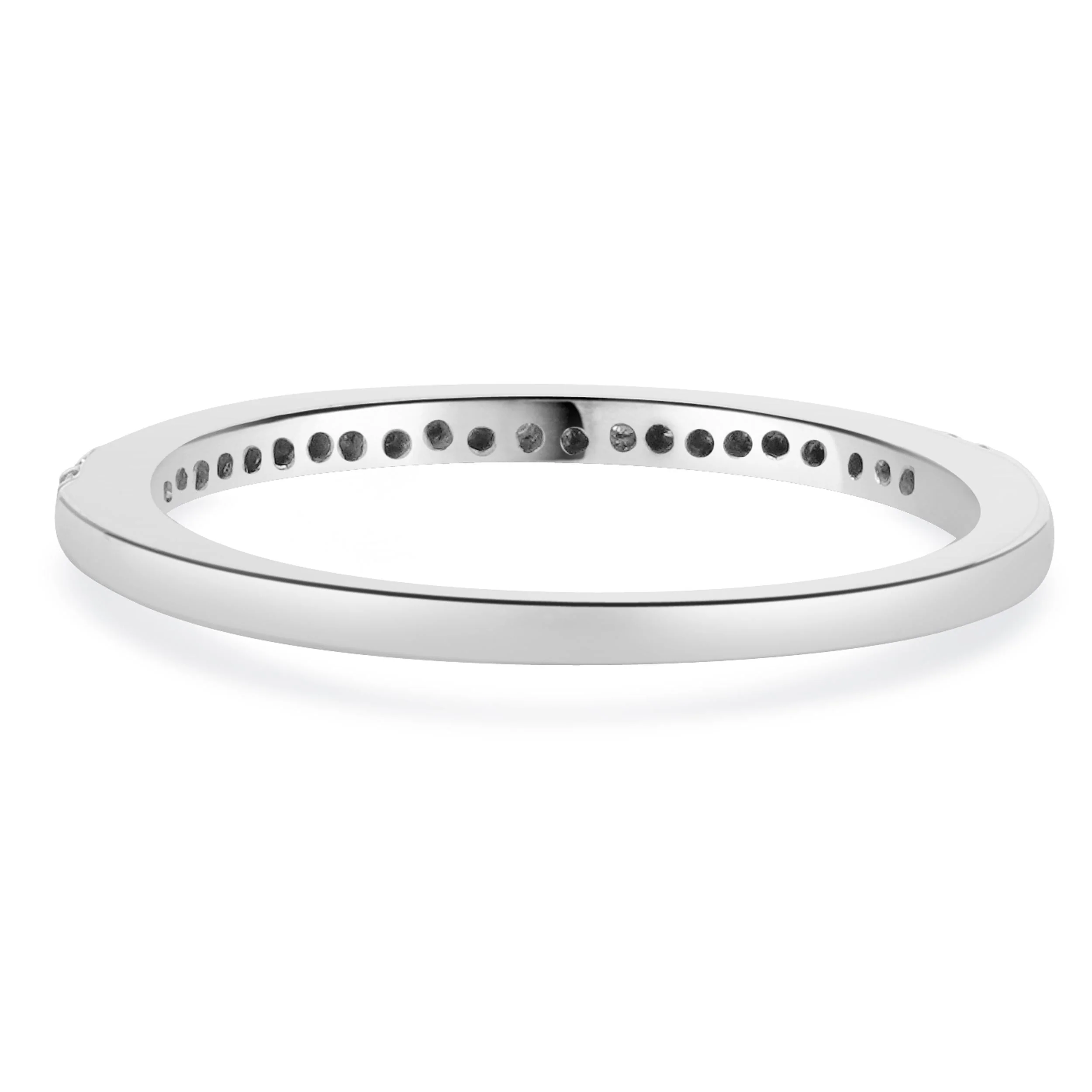 14 Karat White Gold Diamond Band - Image 4