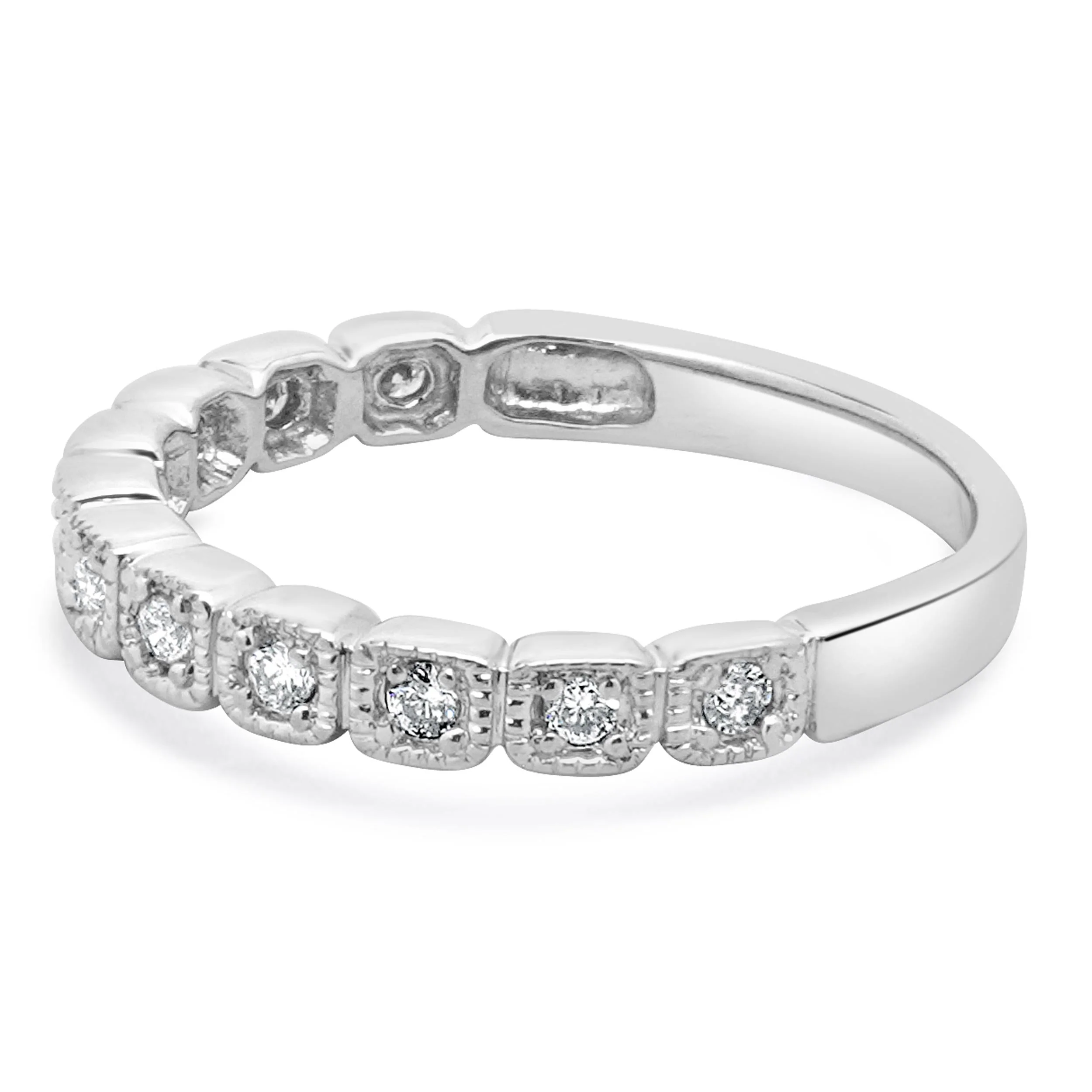 14 Karat White Gold Diamond Band - Image 2