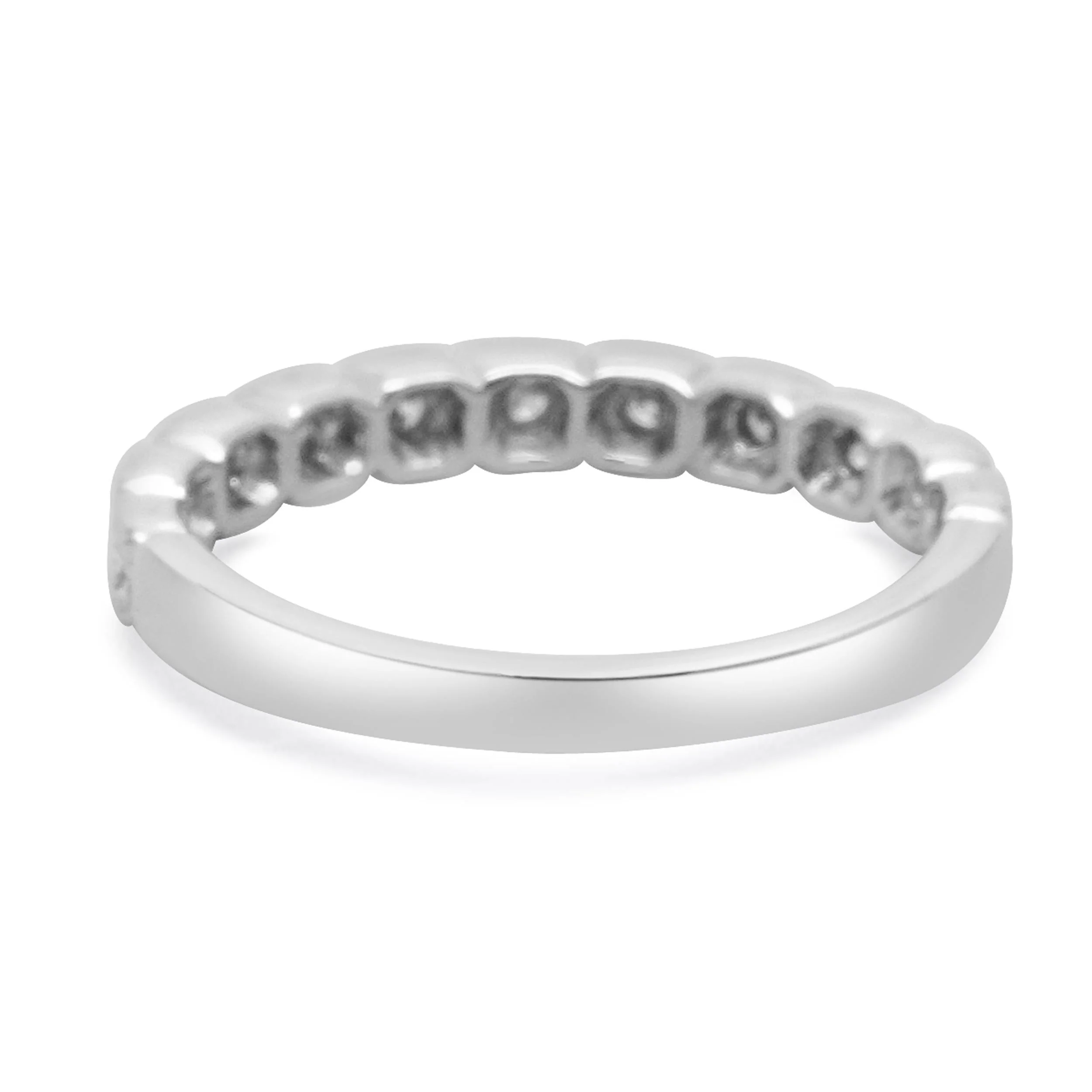 14 Karat White Gold Diamond Band - Image 4
