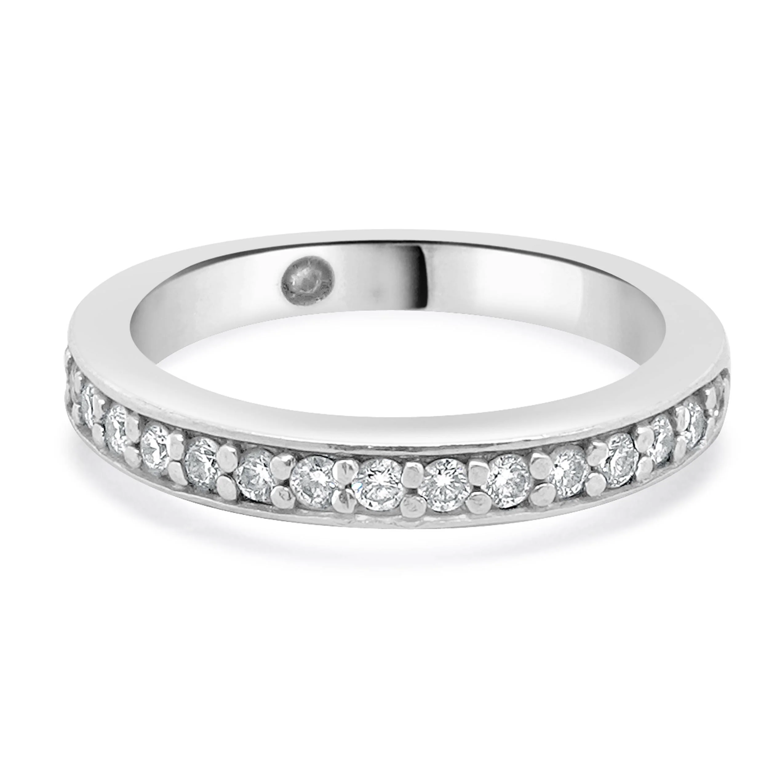14 Karat White Gold Diamond Band - Image 2